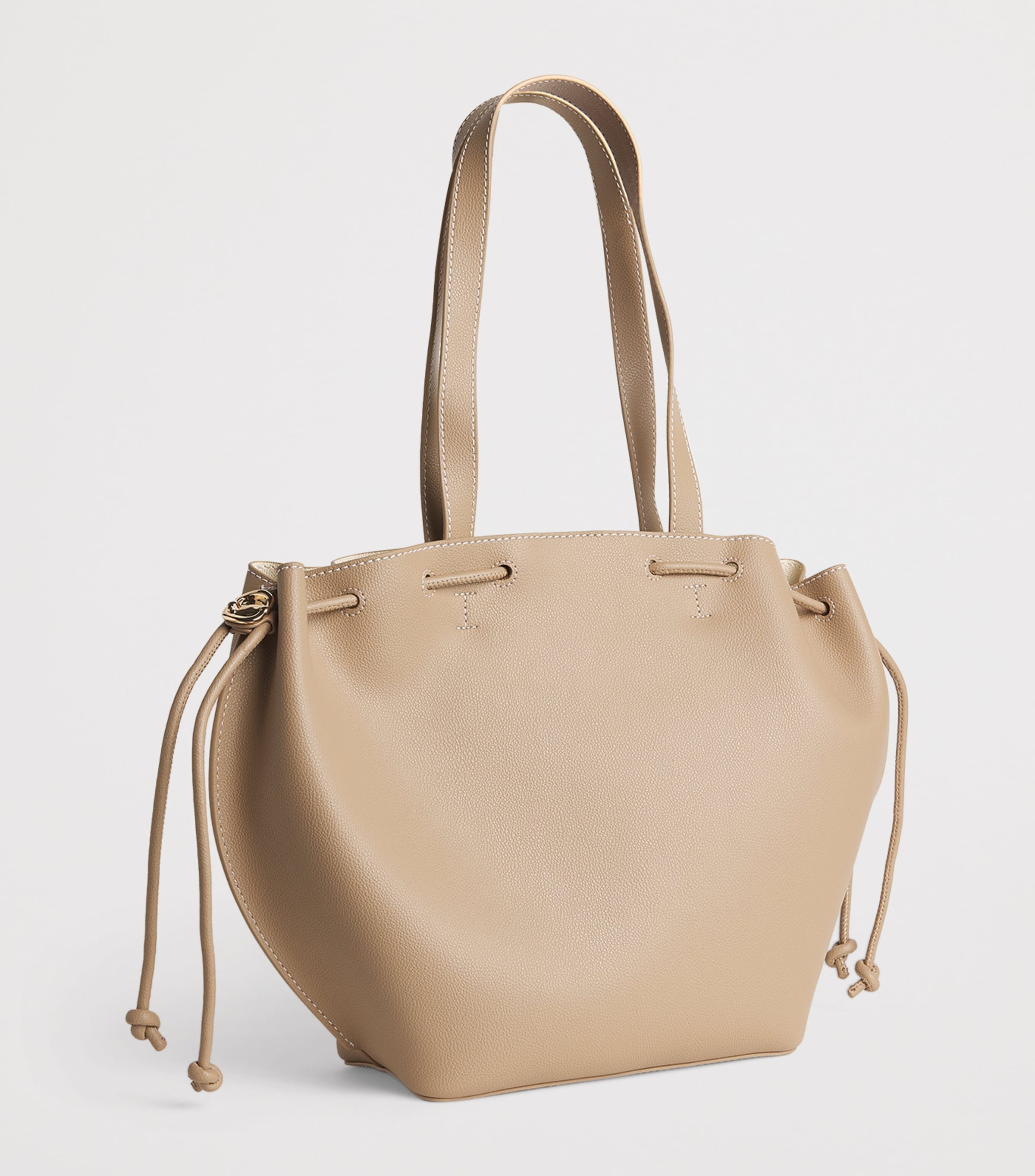 Leather Alban Tote Bag BEIGE Image 3