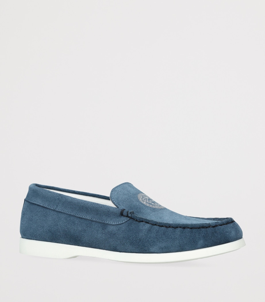 Suede Driving Shoes BLUE Image 3