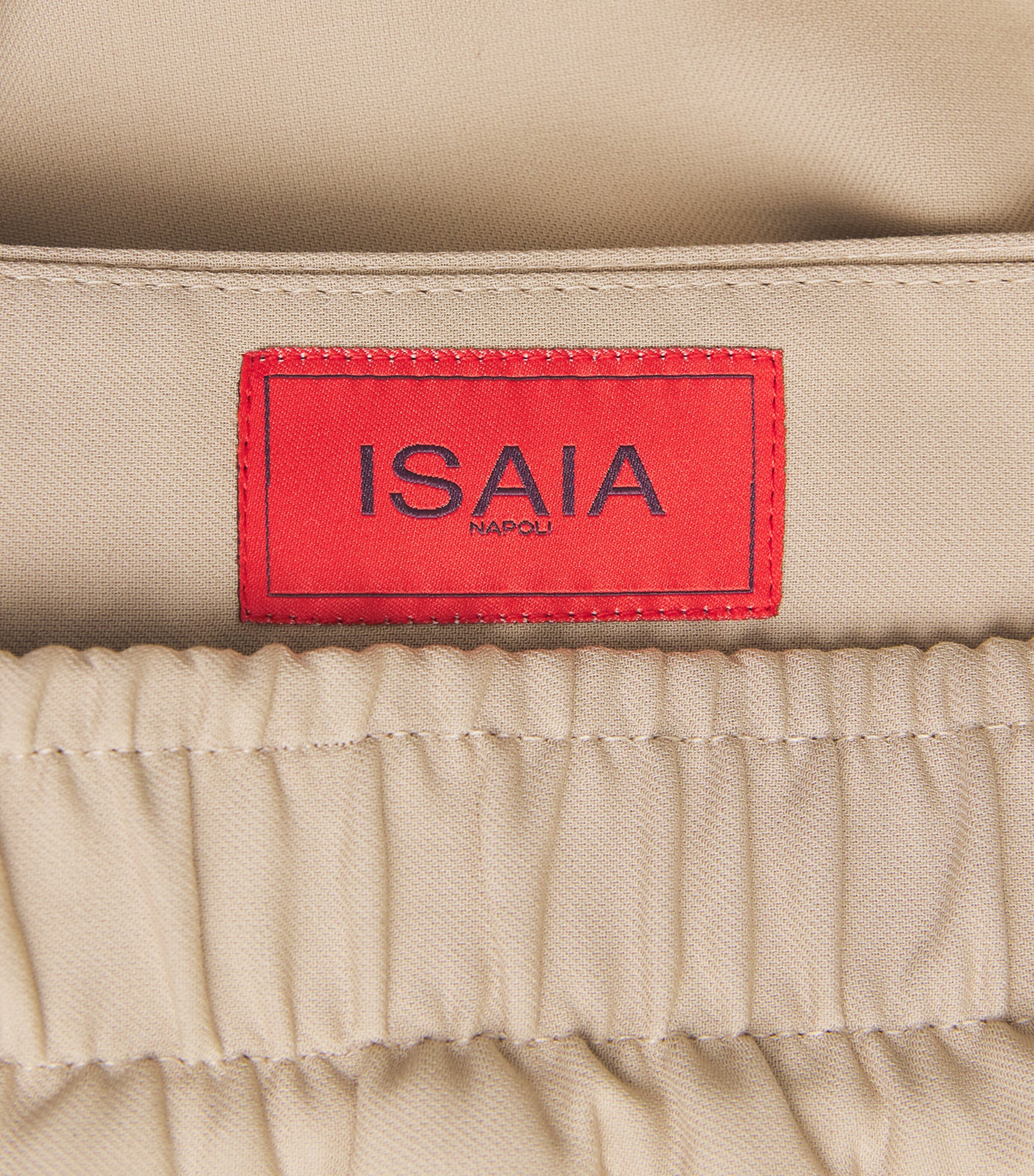 Isaia Mens Cotton-Silk Pleated Shorts Image 6