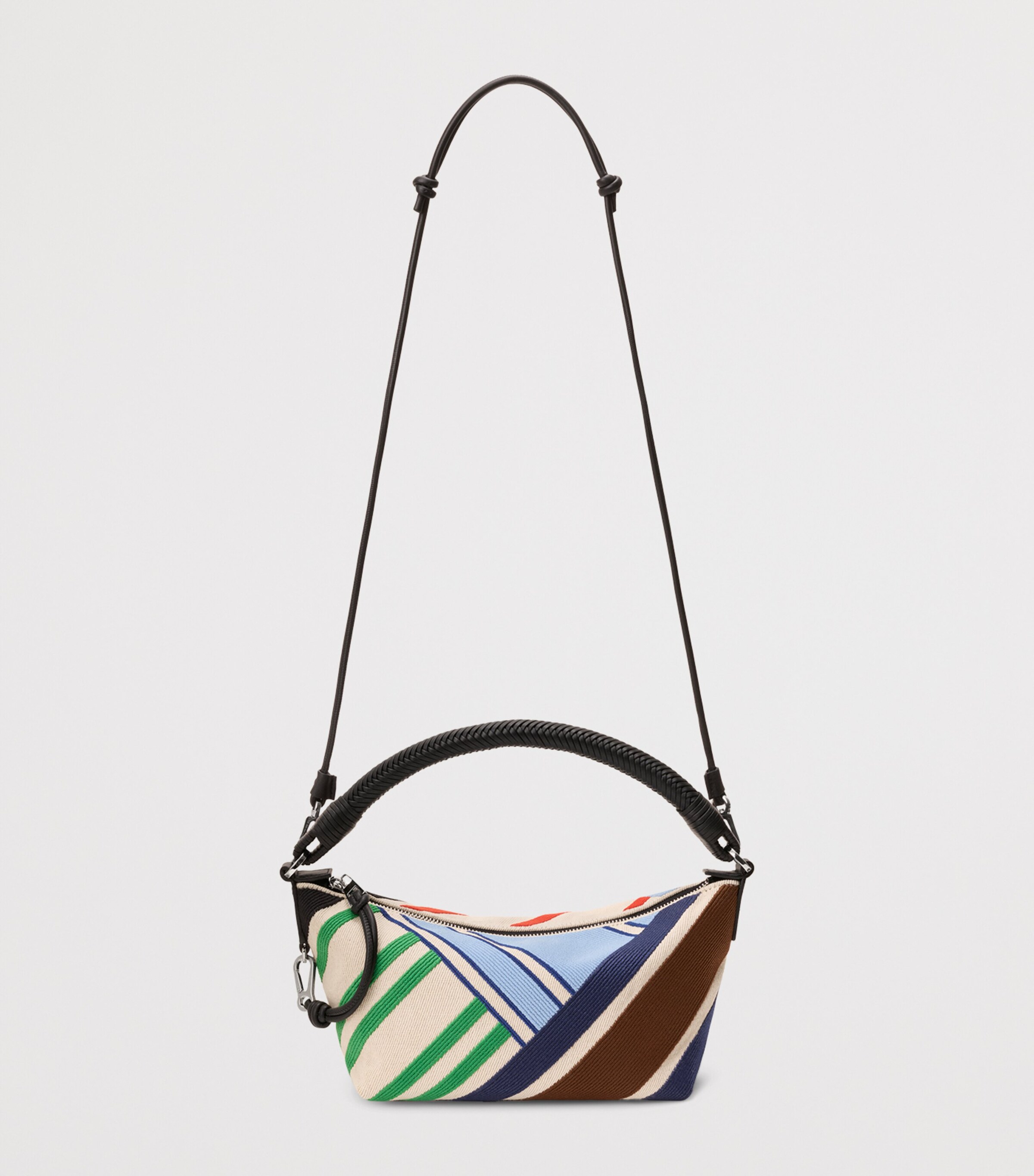 LOEWE Embroidered Cala Top-Handle Bag Ecru/multicolor Image 8