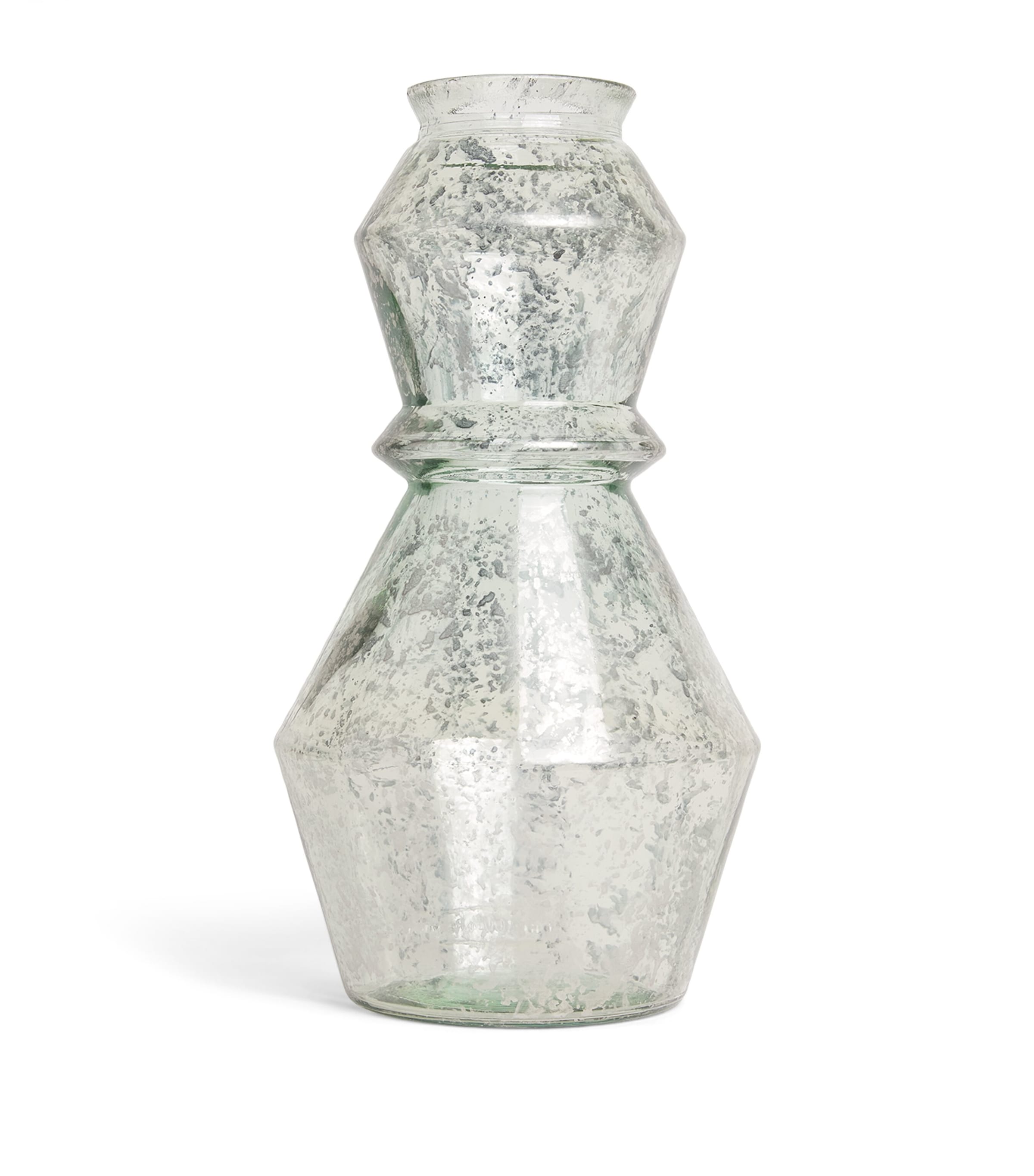 Harrods Recycled Glass Vase In Metallic