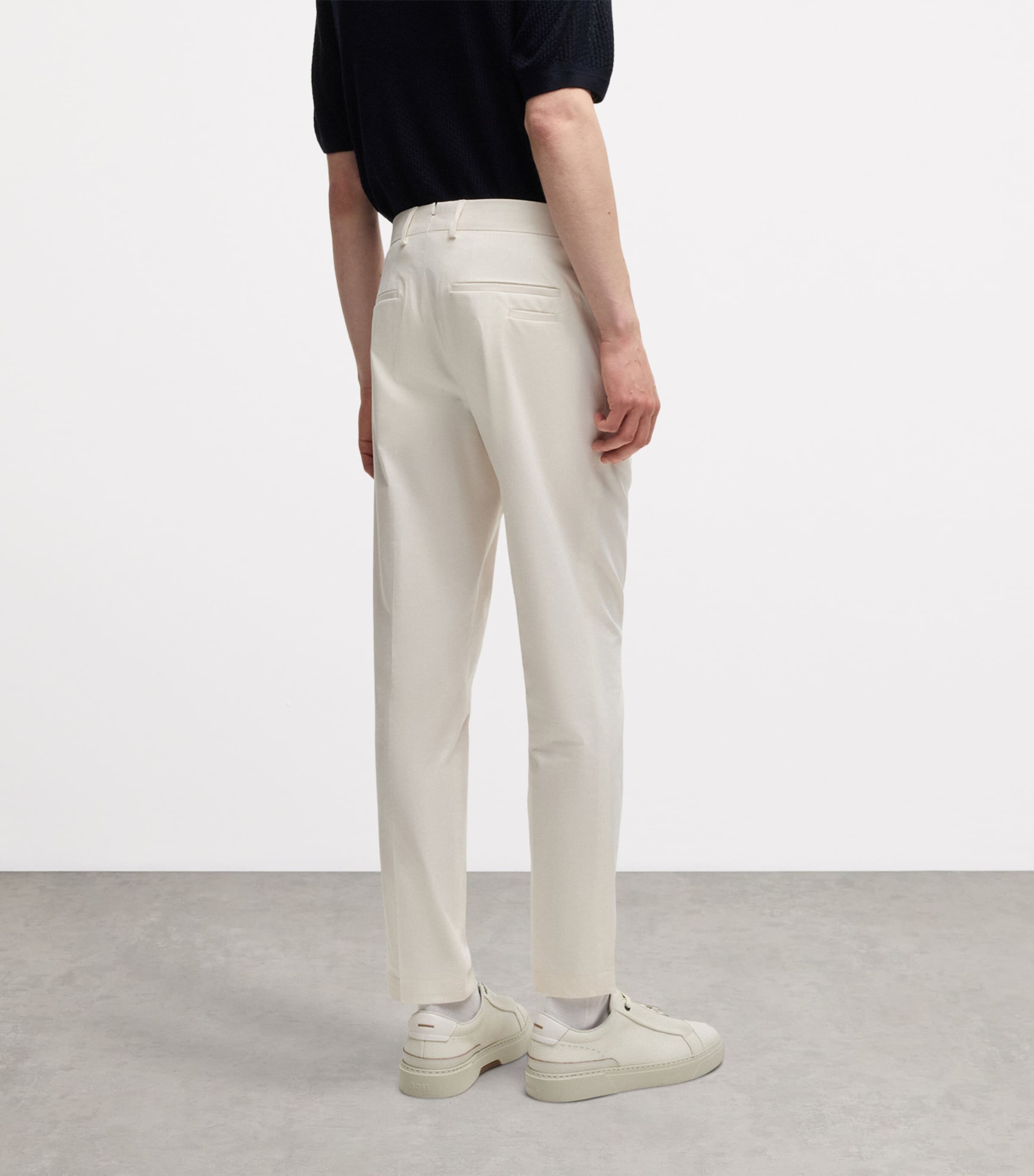 Cotton-Silk-Blend Trousers 118 Image 3