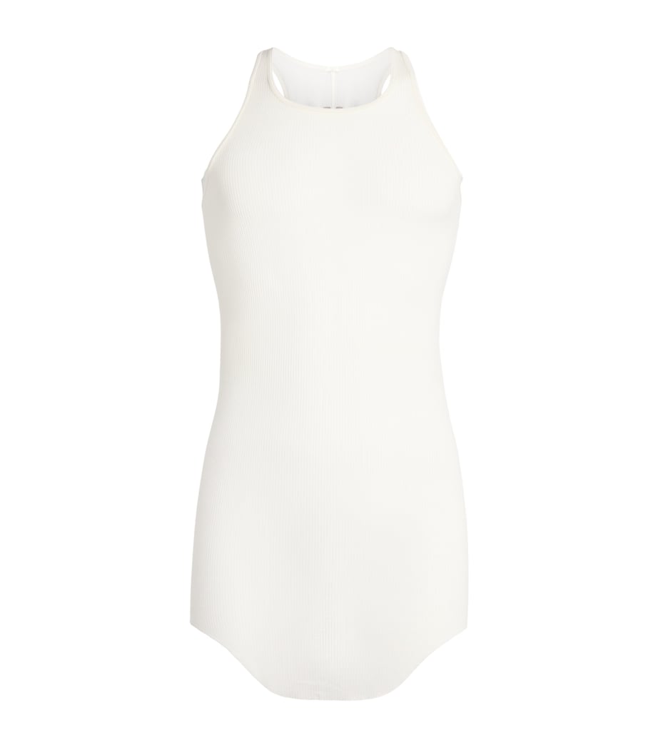 Rick Owens Mens Basic Rib Tank Top Milk Image 1