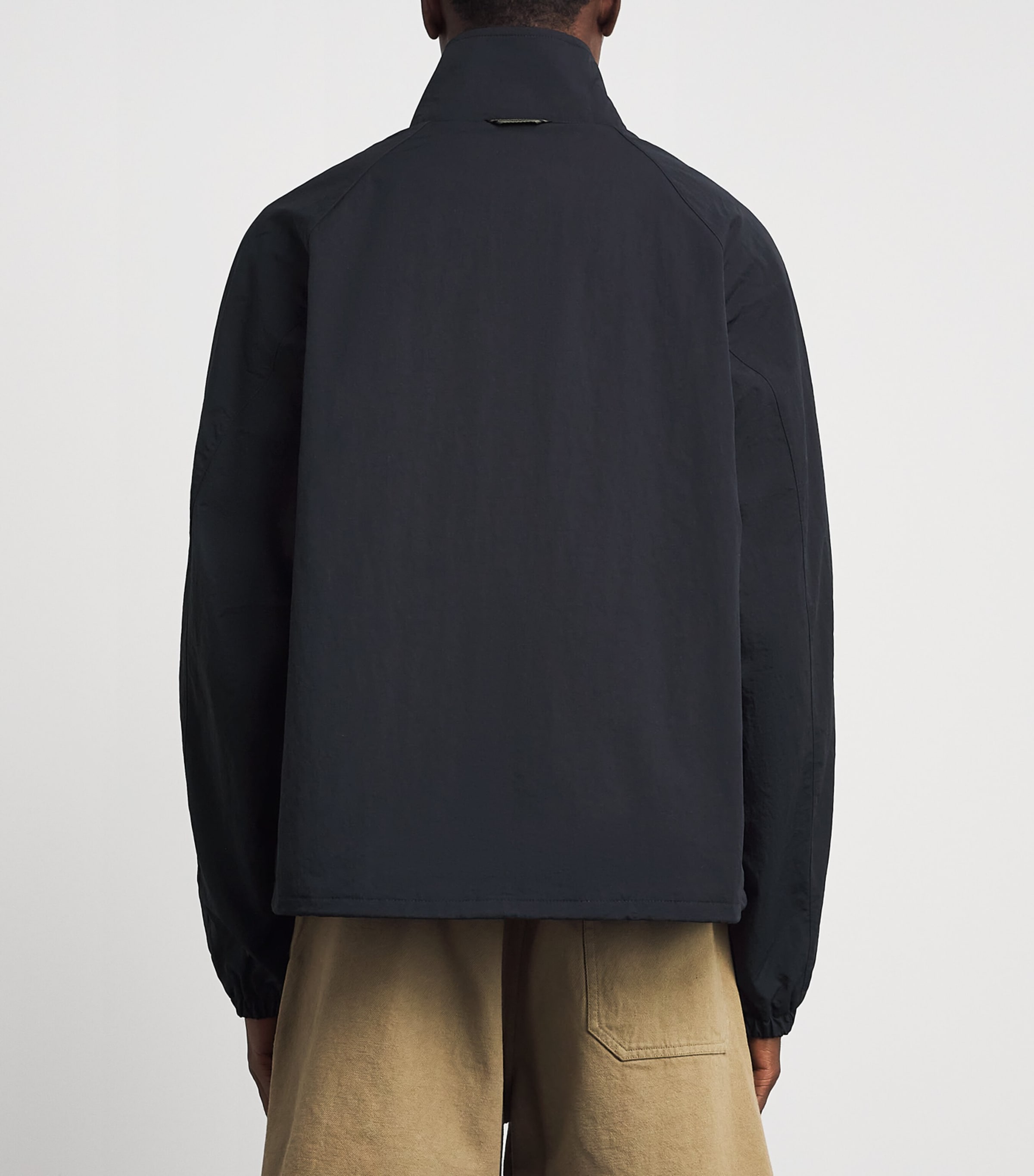 Fred Perry Mens Taslan Oversized Shell Jacket Black Image 5