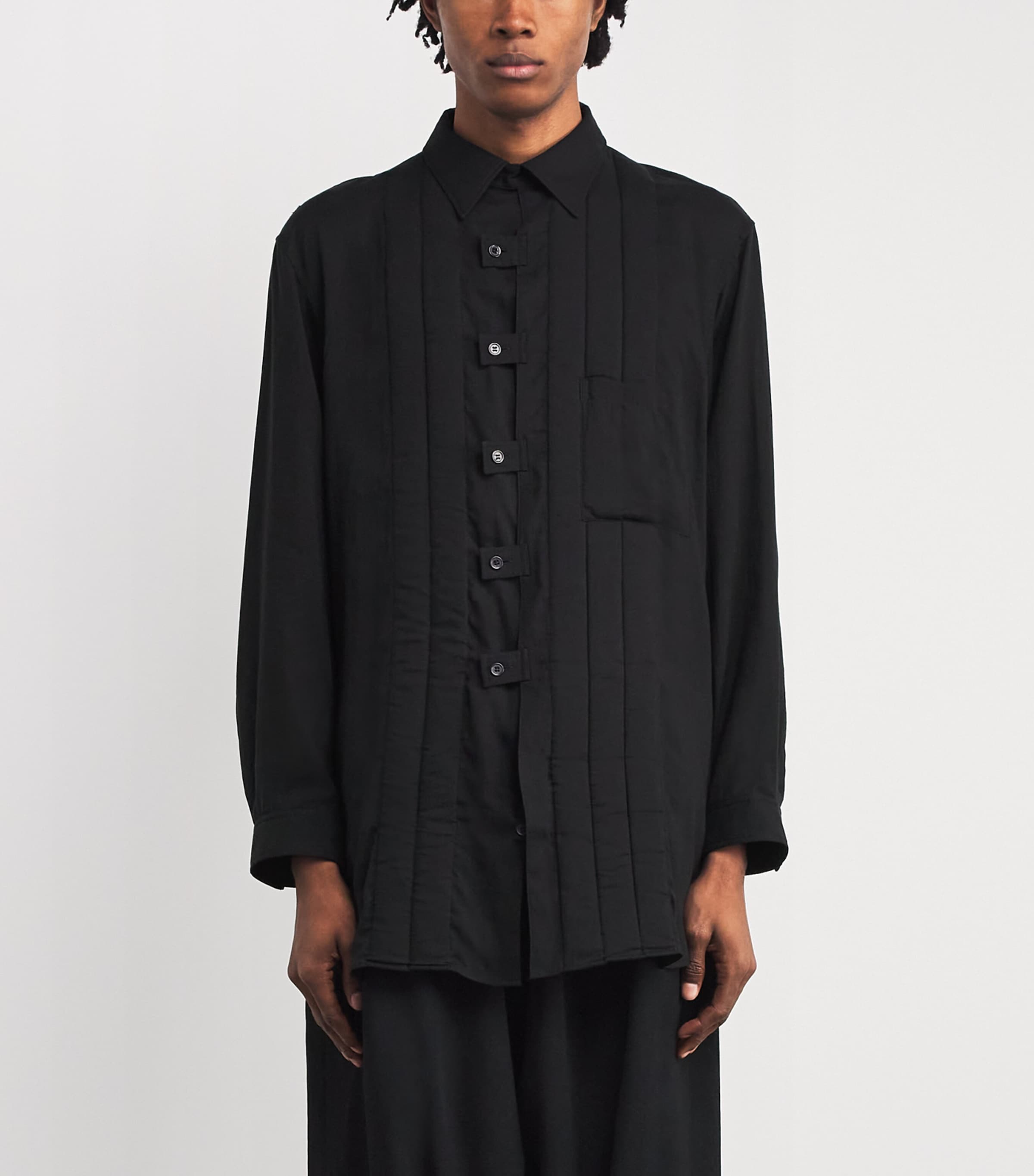 Padded Tab Shirt BLACK Image 3