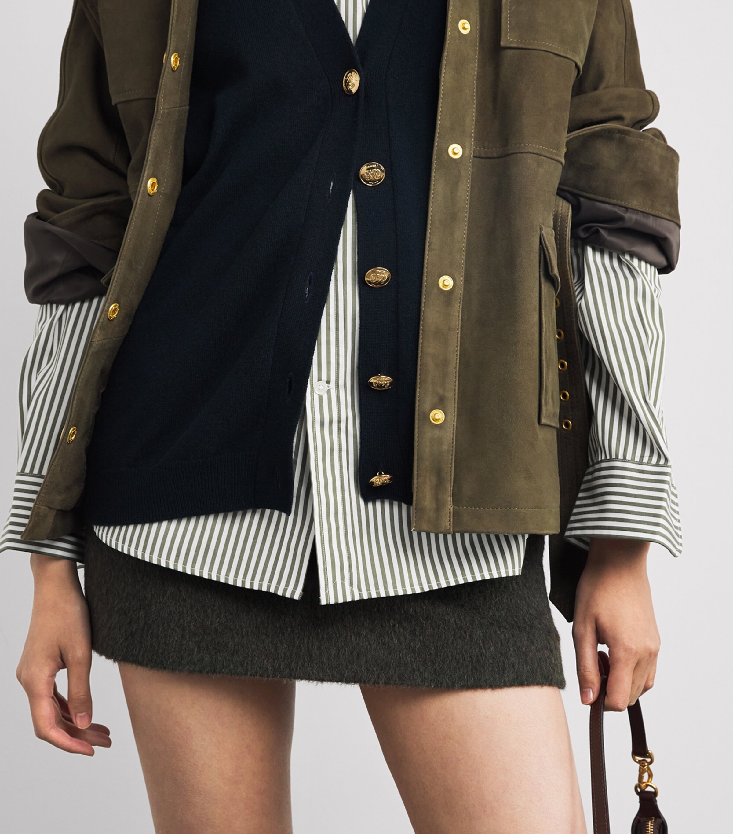 Cotton Stripe Shirt 1936 SPPLY OLIVE WHT Image 6