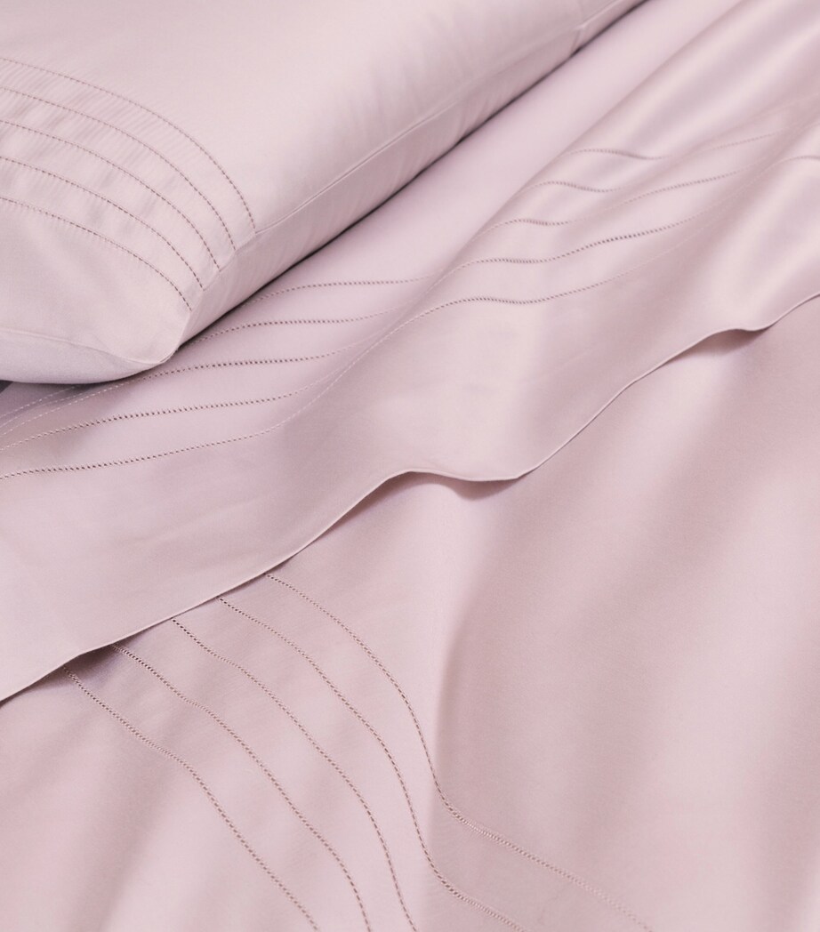 Cotton Lush Ajour Oxford Pillowcase Set (51cm x 71cm) 3422 - SAKURA PINK Image 4