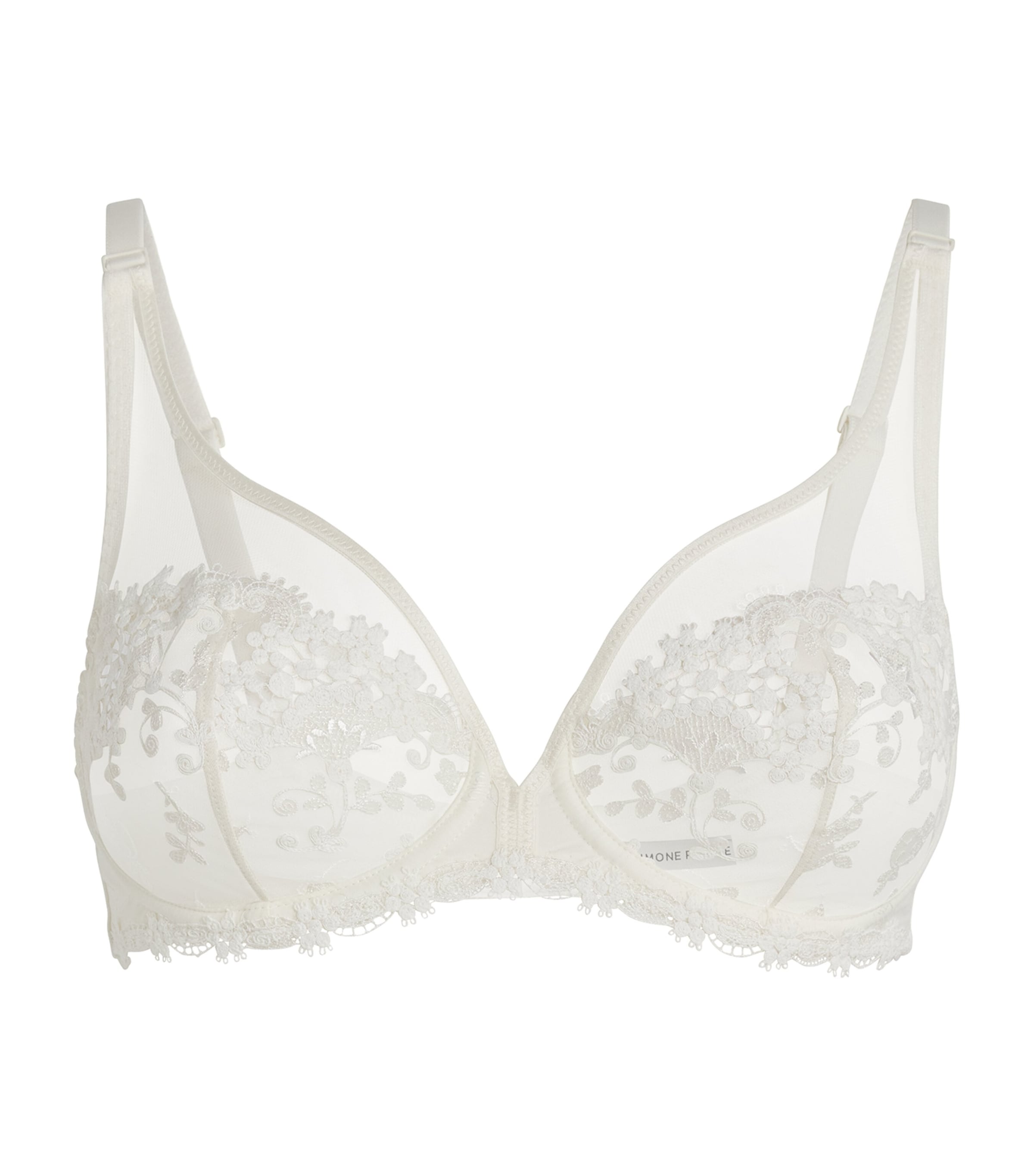 Simone Perele Wish Underwire Plunge Bra In Beige