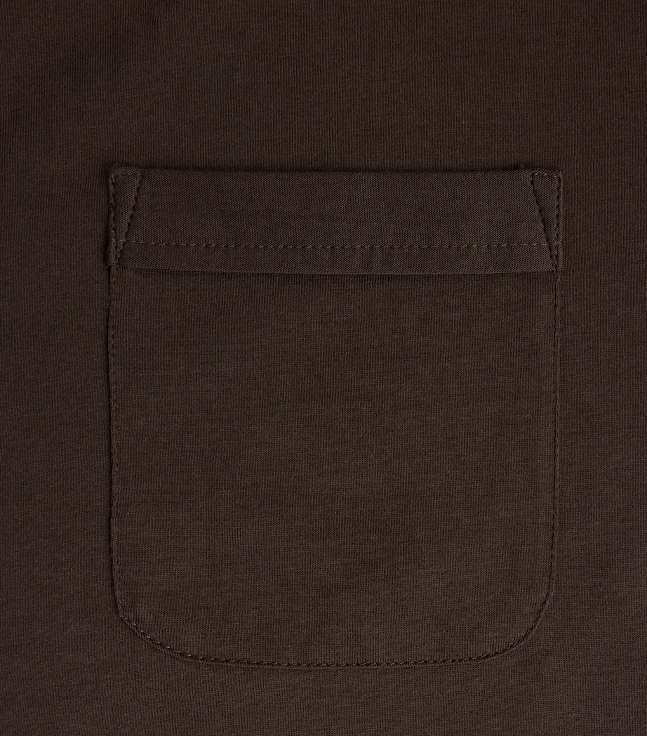 PAIGE Mens Pima Cotton Cosgrove Shirt Dark Agar Image 6