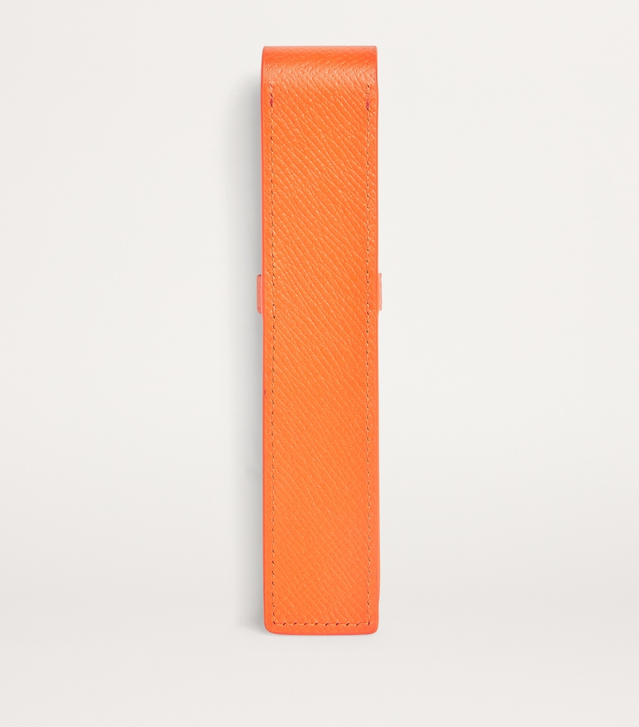 Leather Pen Sleeve ORANGE Image 2