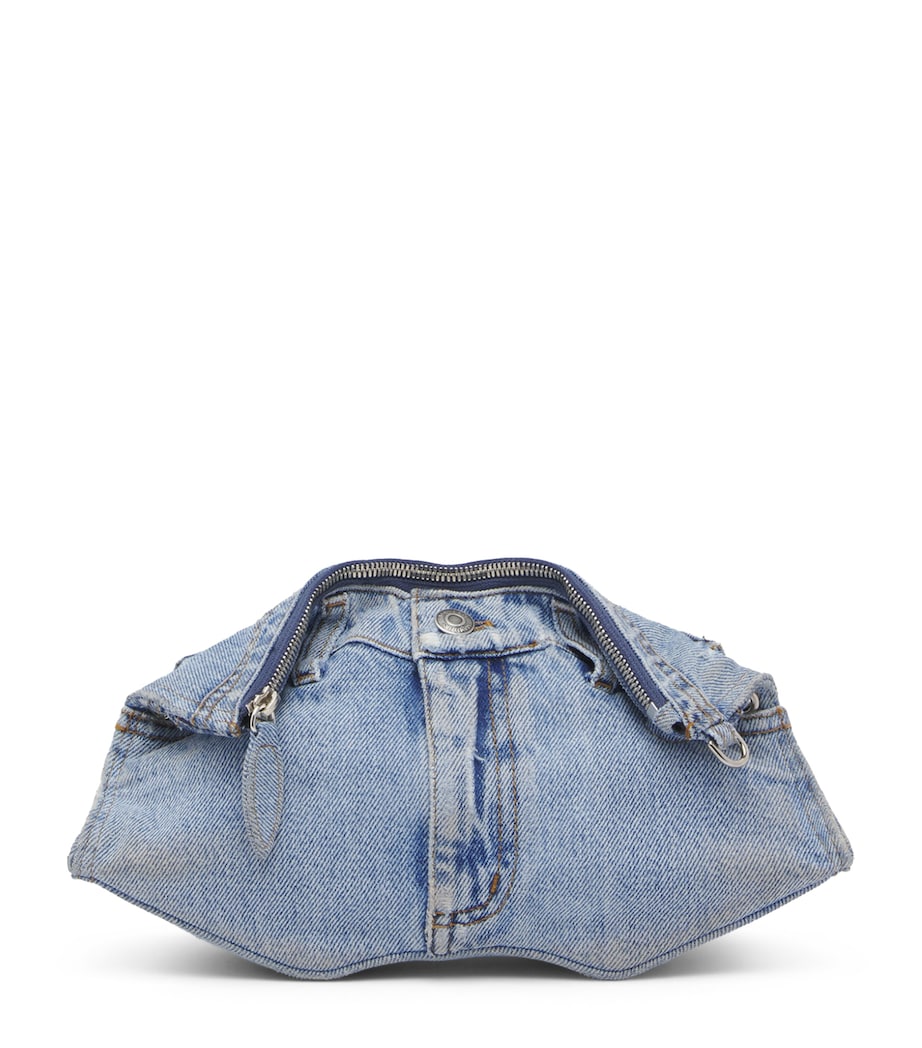 McQueen Denim Manta Pouch Image 1