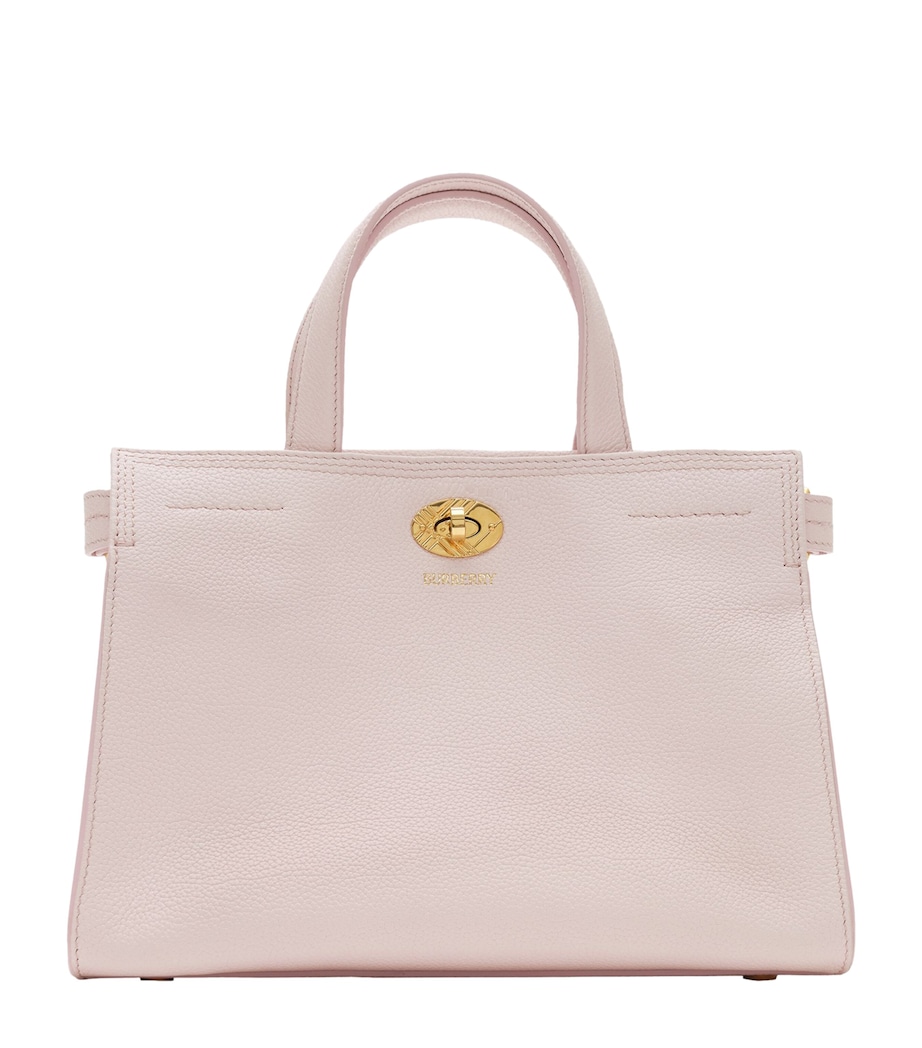 Burberry Womens Mini Calfskin Cotswolds Tote Bag Cameo Pink Image 1