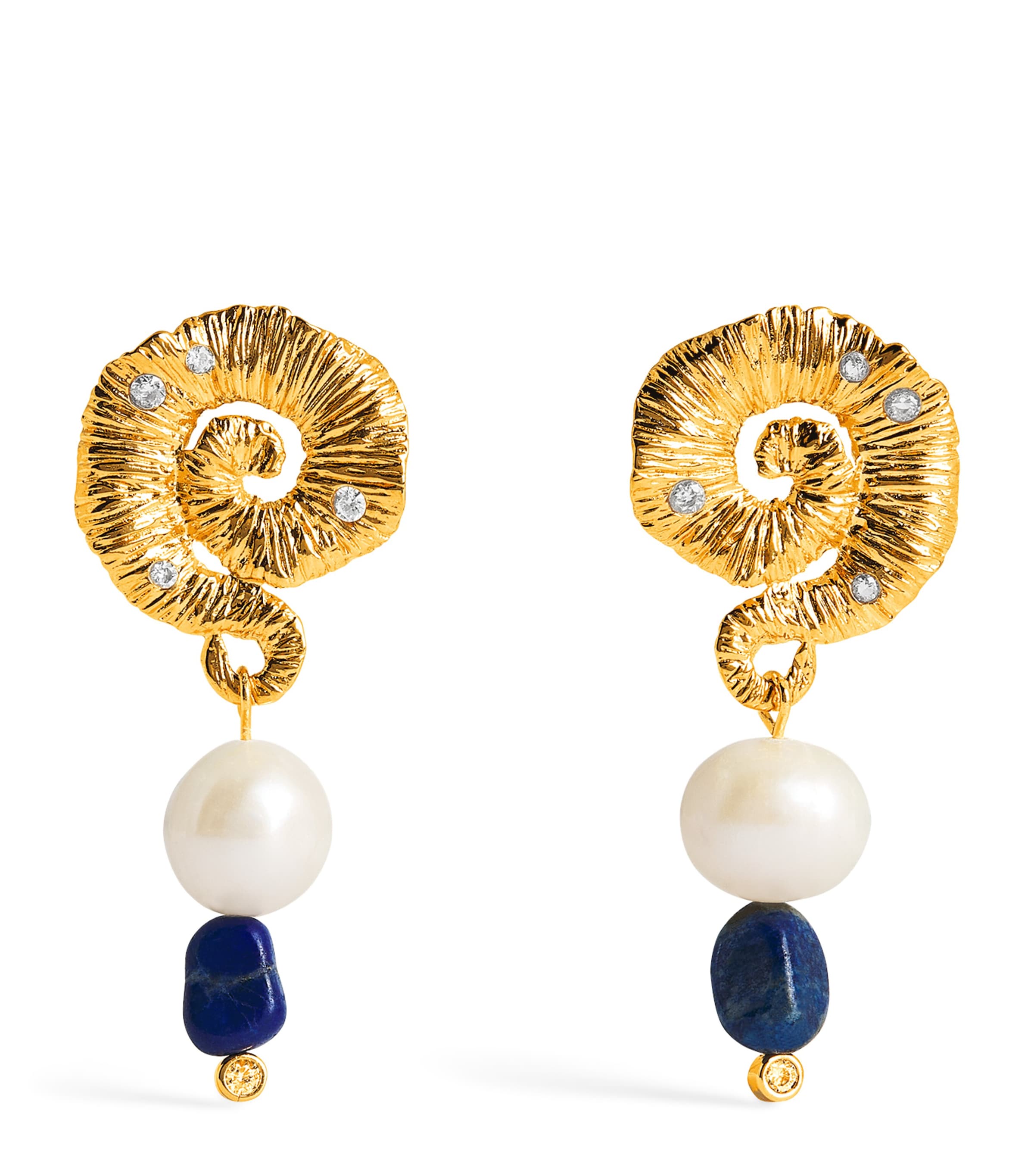 Anni Lu Gold-Plated Jetset Earrings Gold Image 1