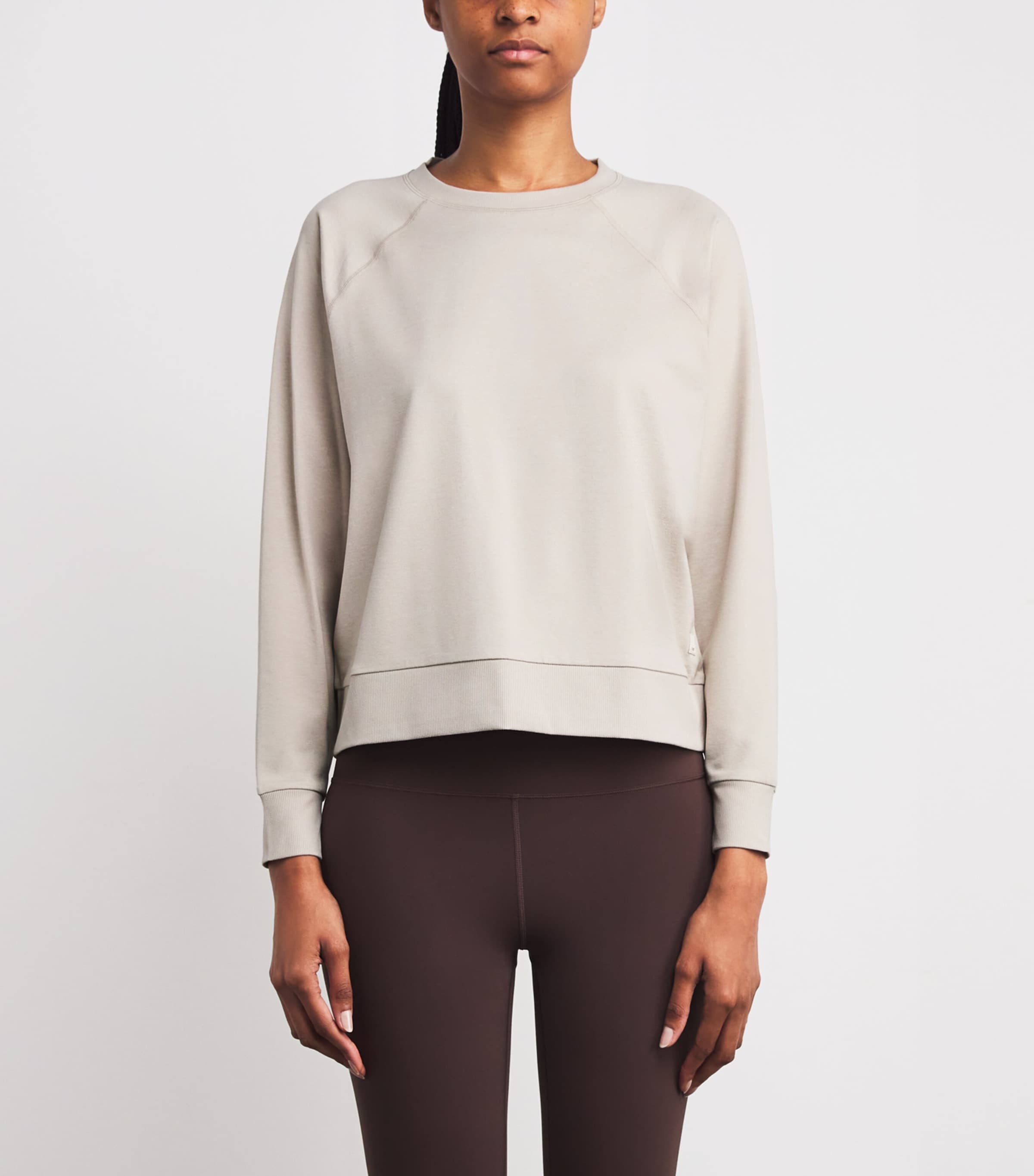 Long-Sleeve Halo Sweatshirt HEE ECRU HEATHE Image 3