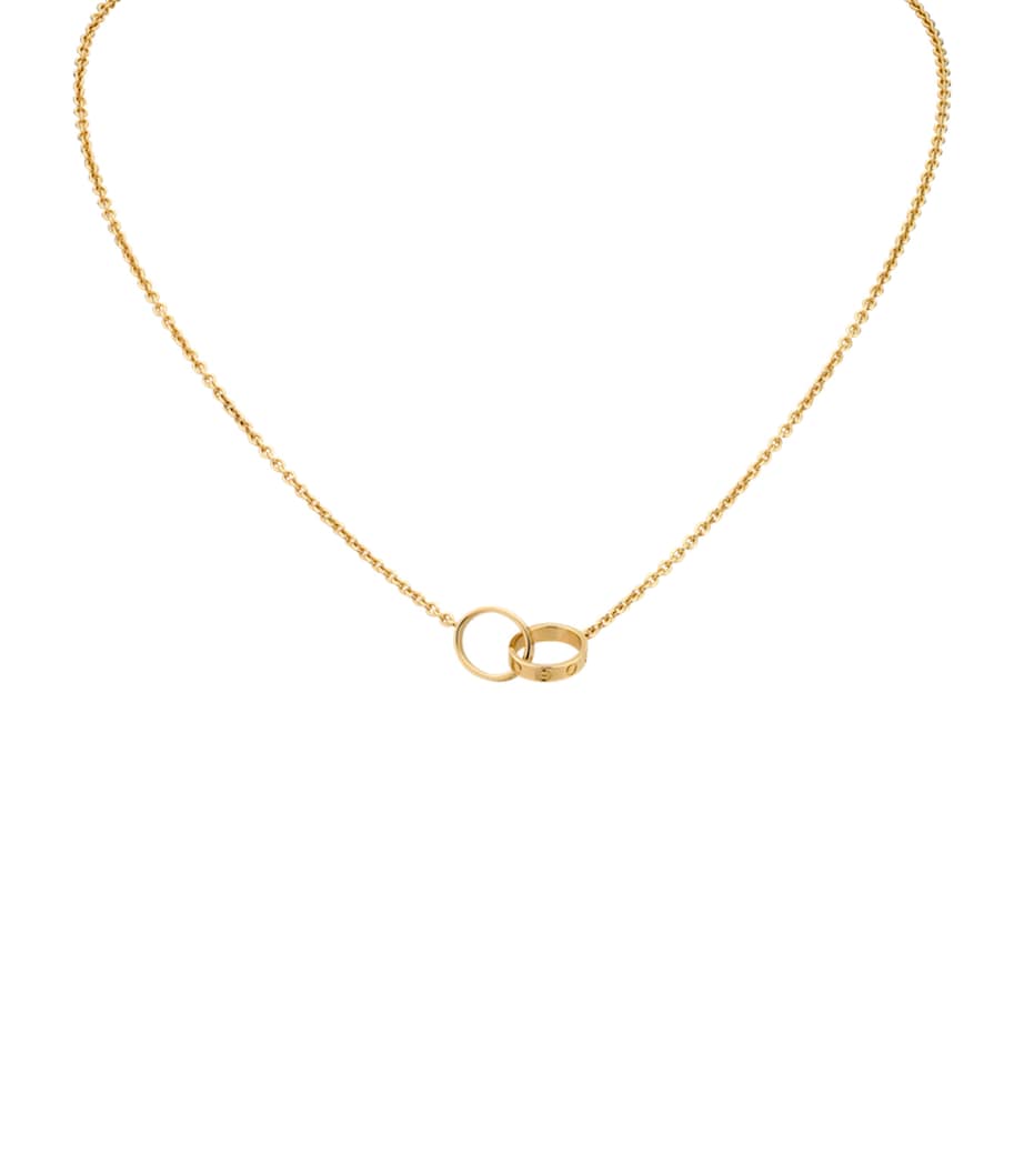 Yellow Gold LOVE Necklace YELLOW GOLD Image 5