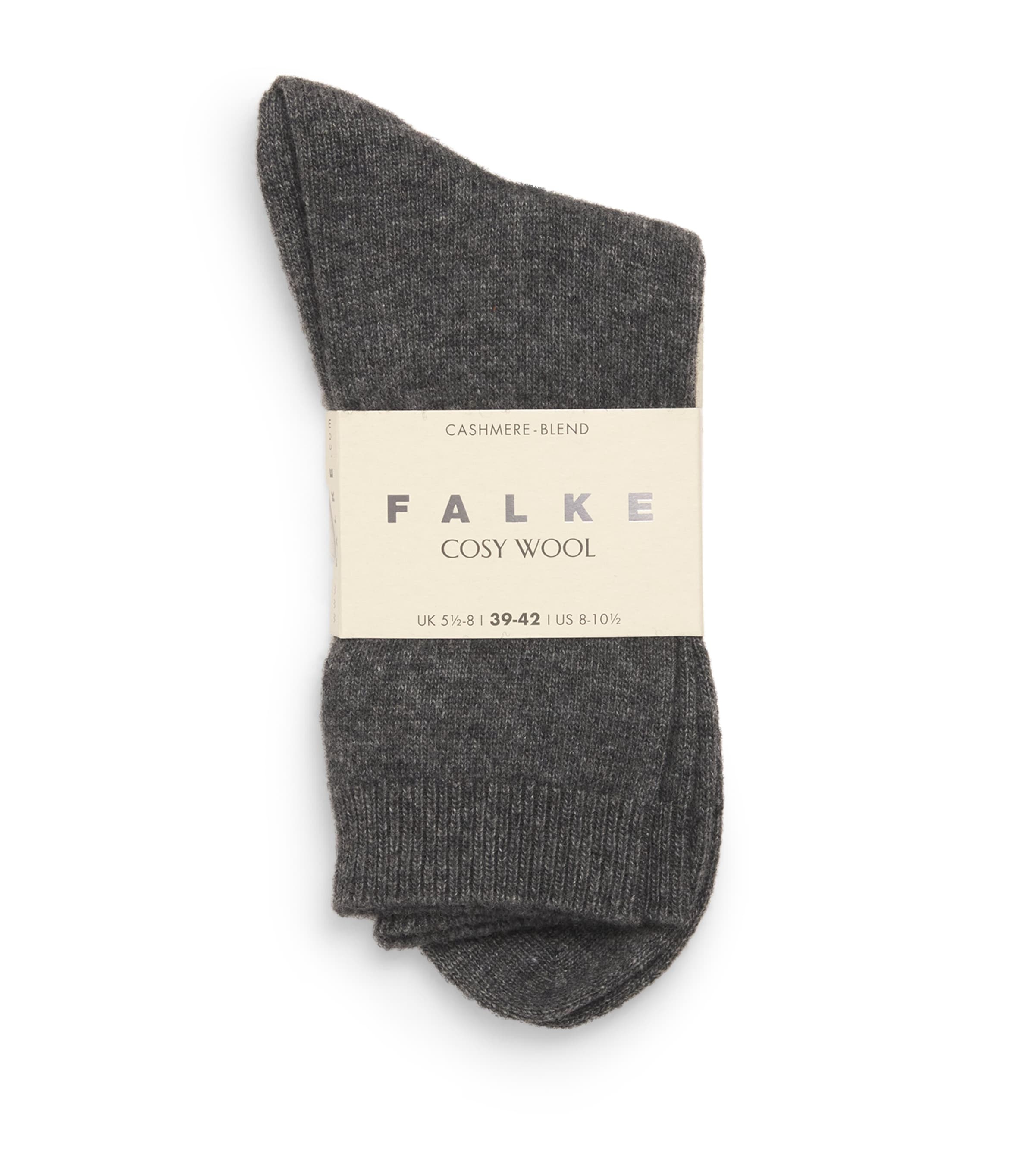 Falke Wool-blend Cosy Socks In Grey