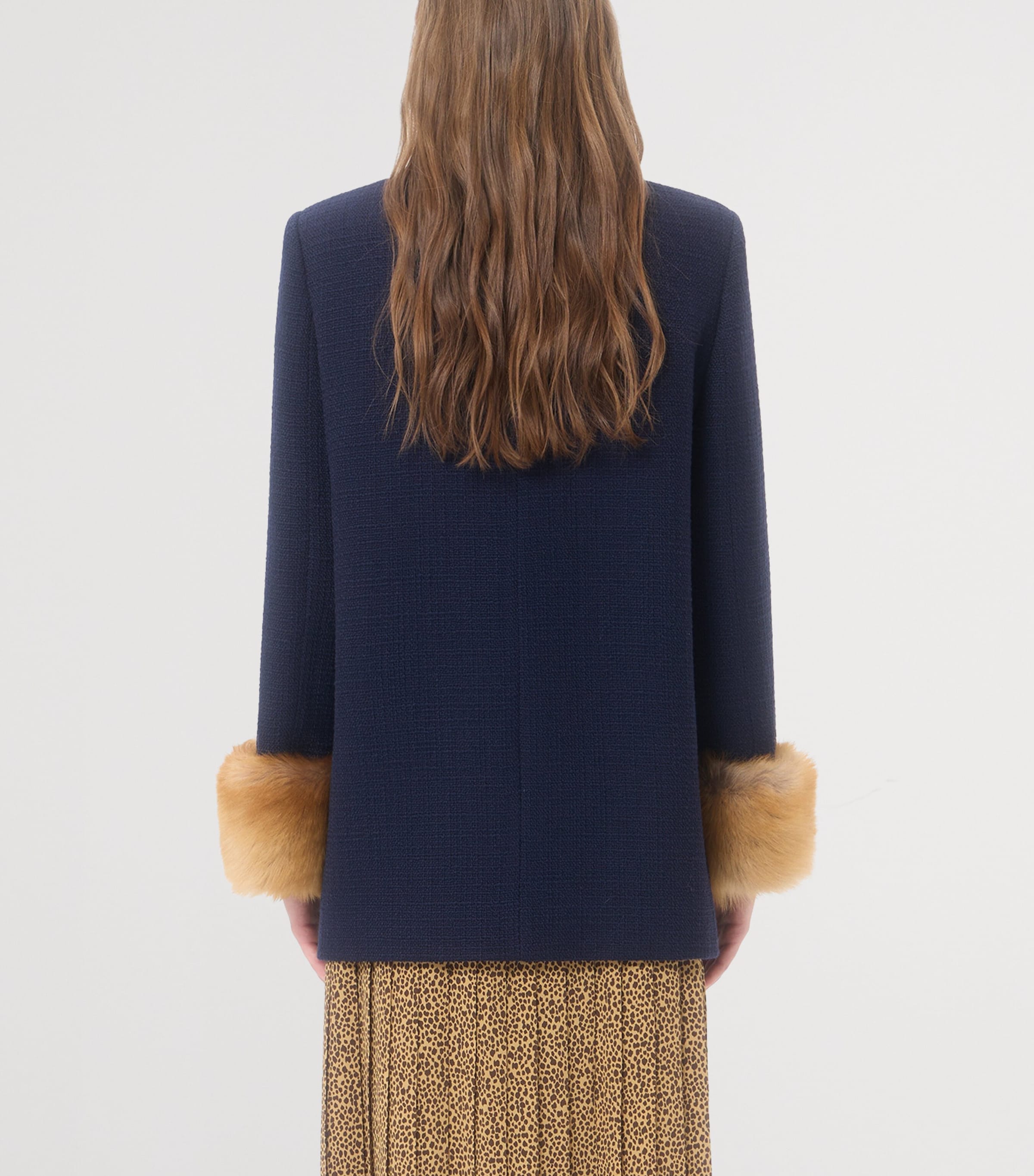 Valentino Black Virgin Wool Peacoat | Harrods US