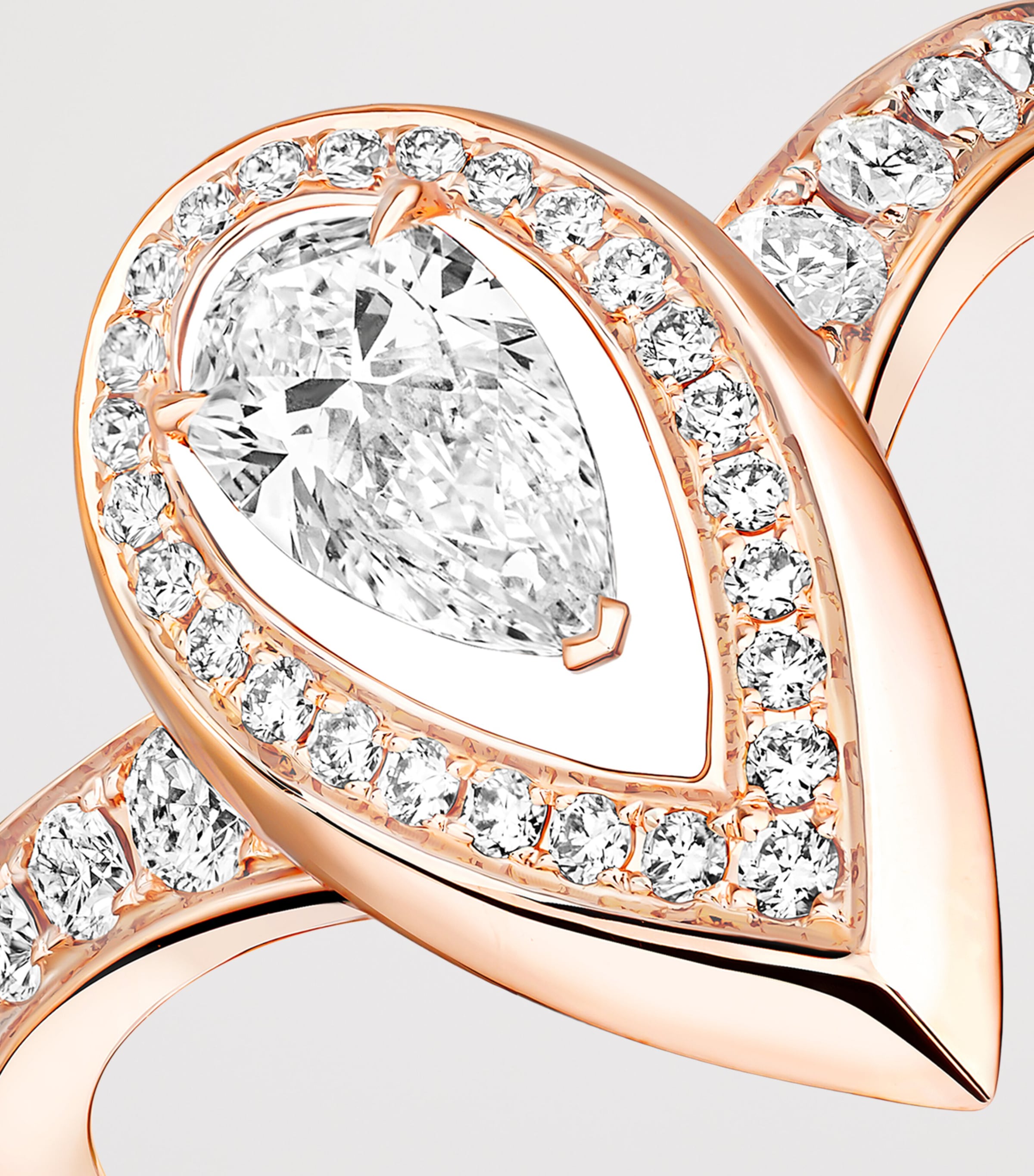 Messika Fiery Medium Rose Gold and Diamond Ring Pink Gold Image 3