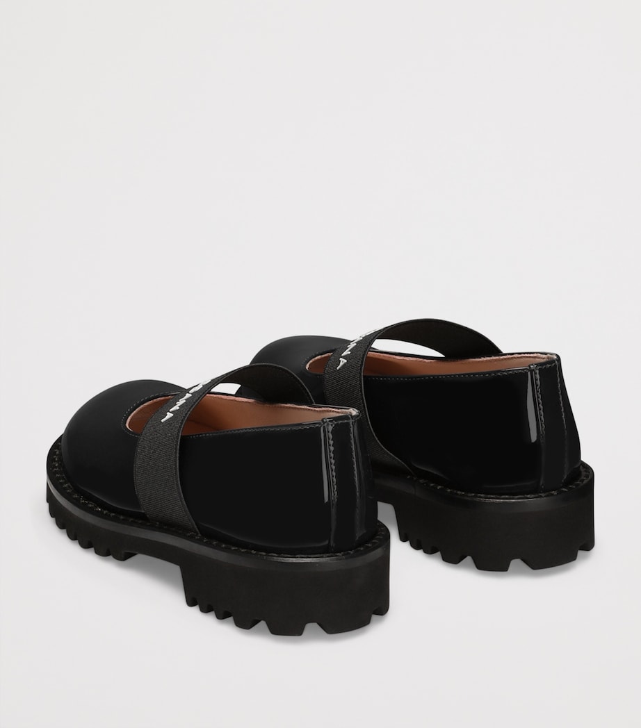 Patent Leather Ballet Flats 89923-BLUE/BLUE Image 2