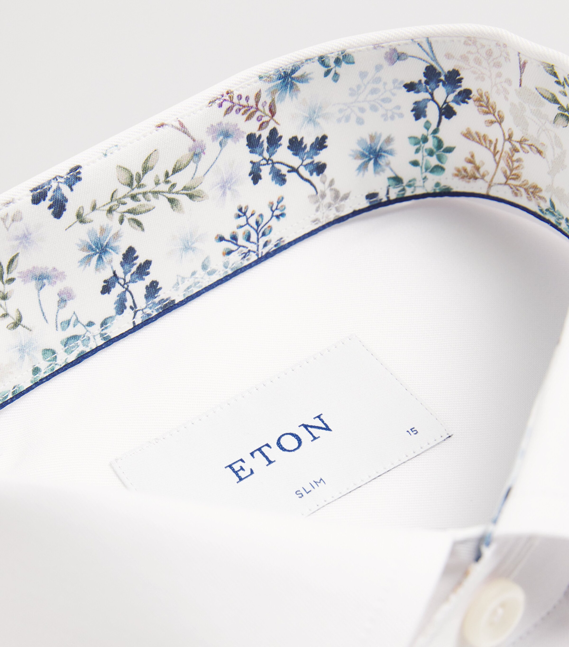 Signature Twill Contrast Shirt 0WHITE Image 5