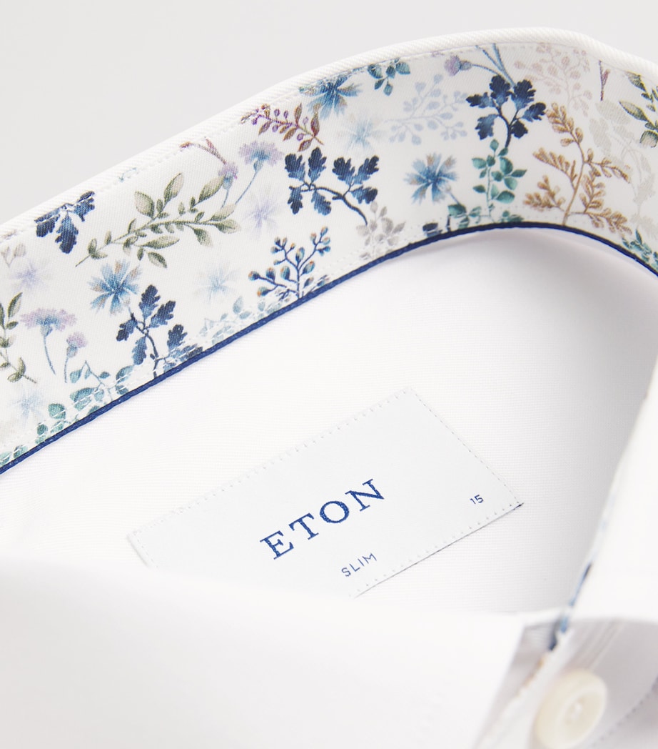 Signature Twill Contrast Shirt 0WHITE Image 5