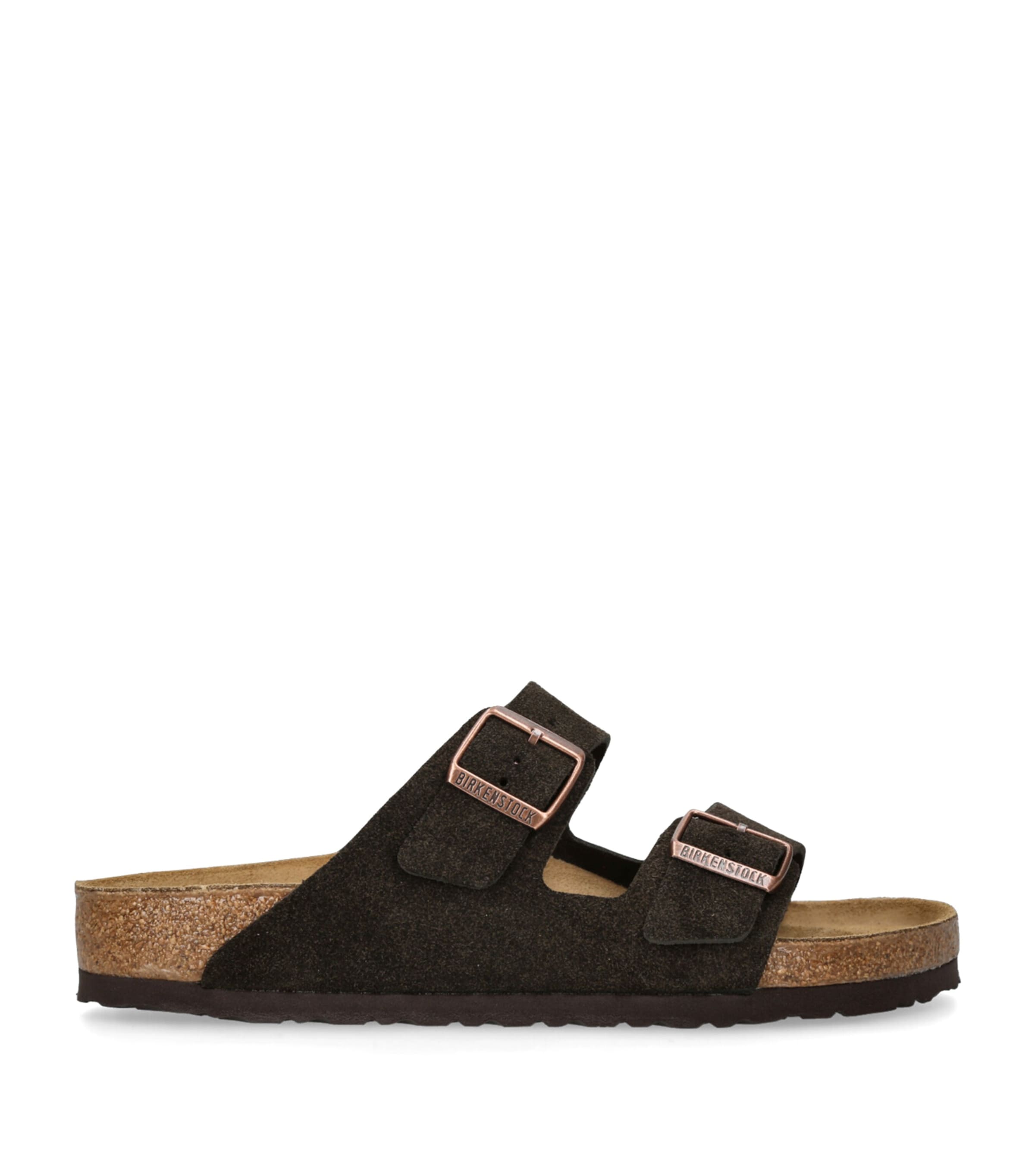 Birkenstock Suede Arizona Sandals In Brown