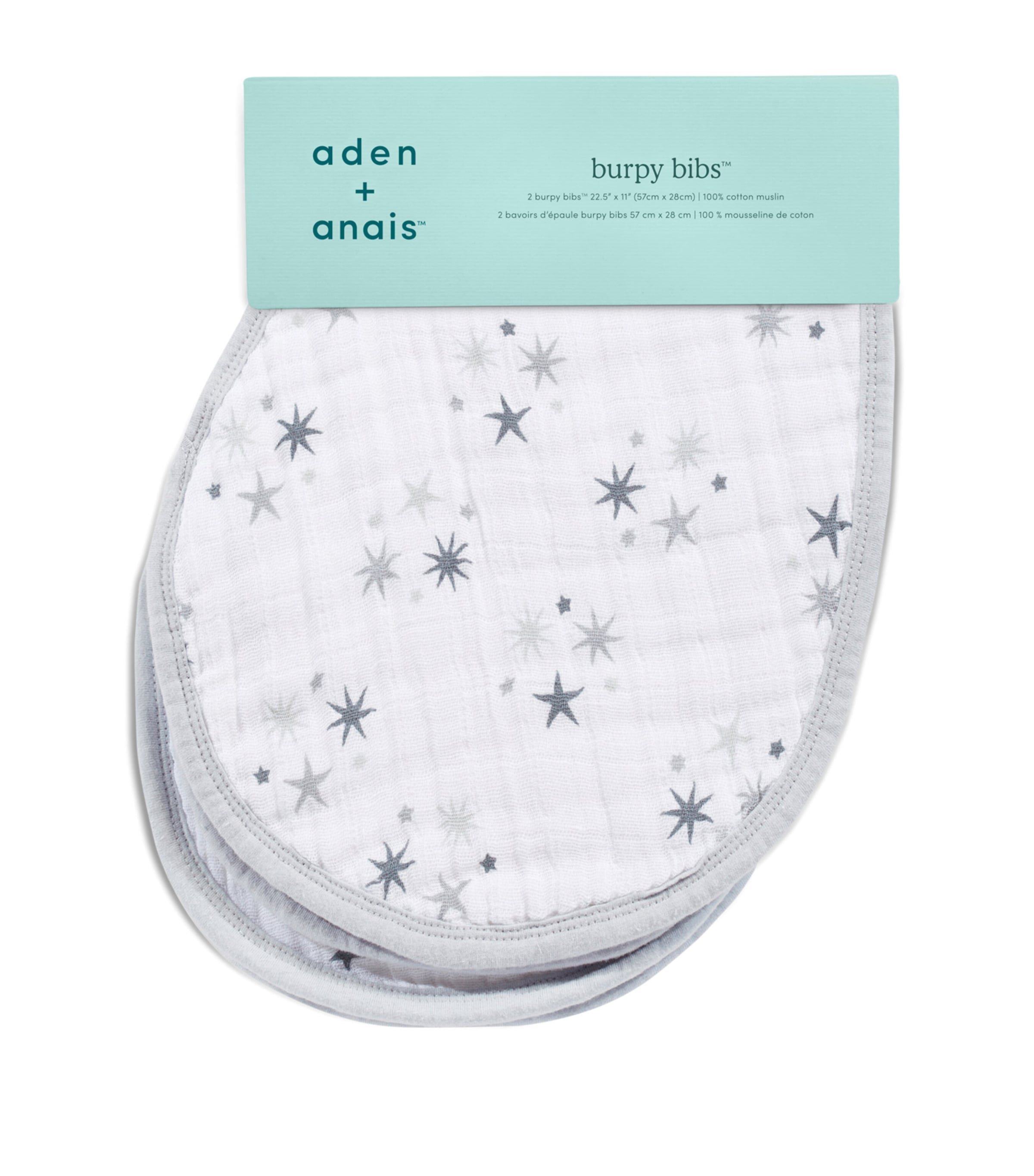 Aden + Anais Twinkle Classic Burpy Bibs In Multi