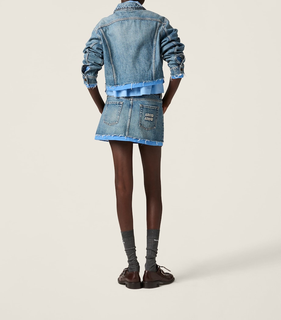 Cropped Denim Jacket F0013 Image 3