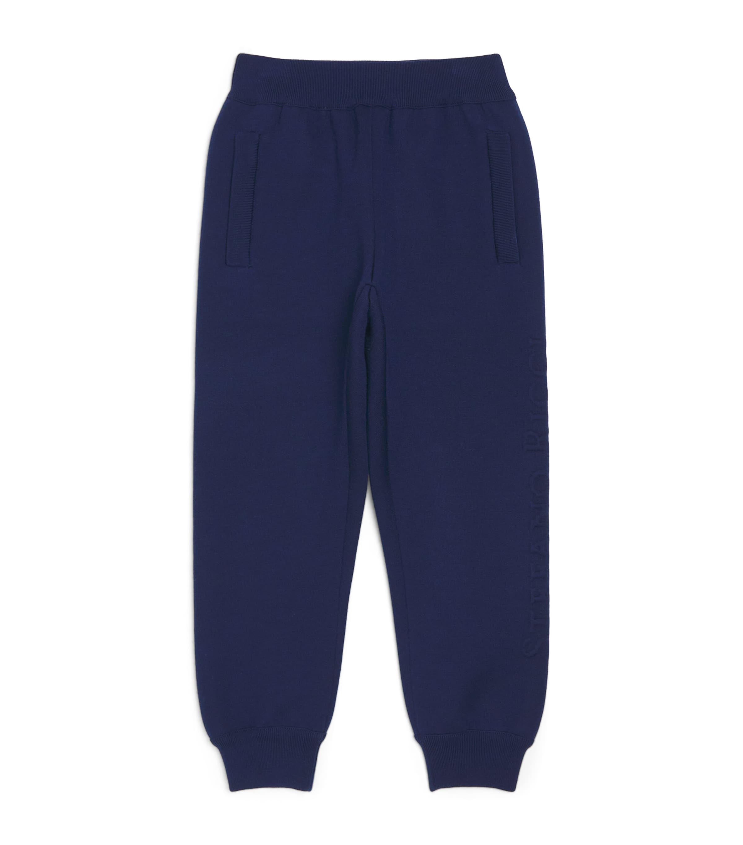 Shop Stefano Ricci Cashmere Knitted Sweatpants In Navy