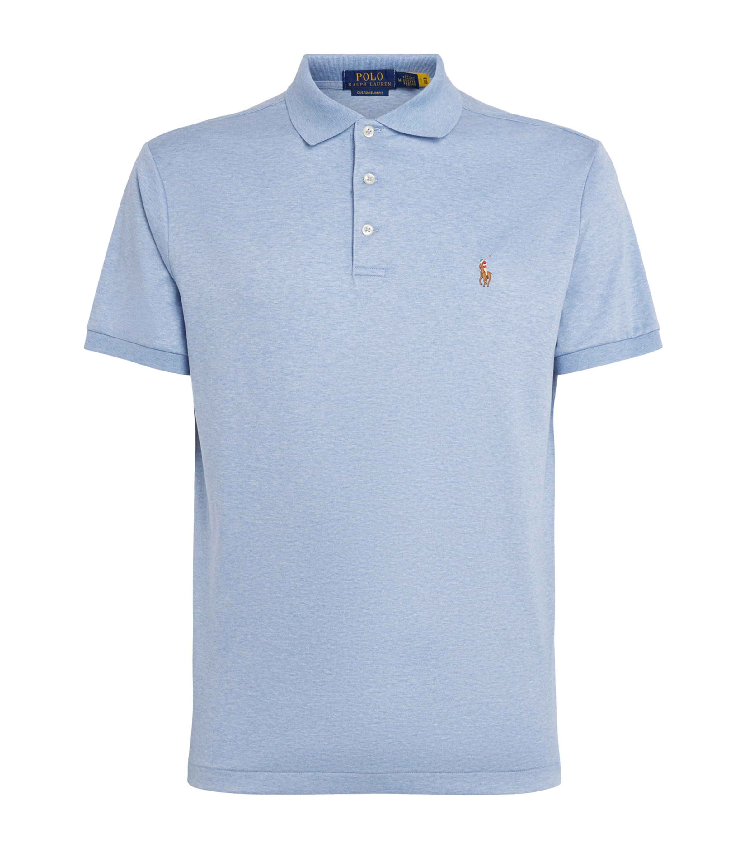 Custom Slim-Fit Polo Shirt ISLE HEATHER Image 1