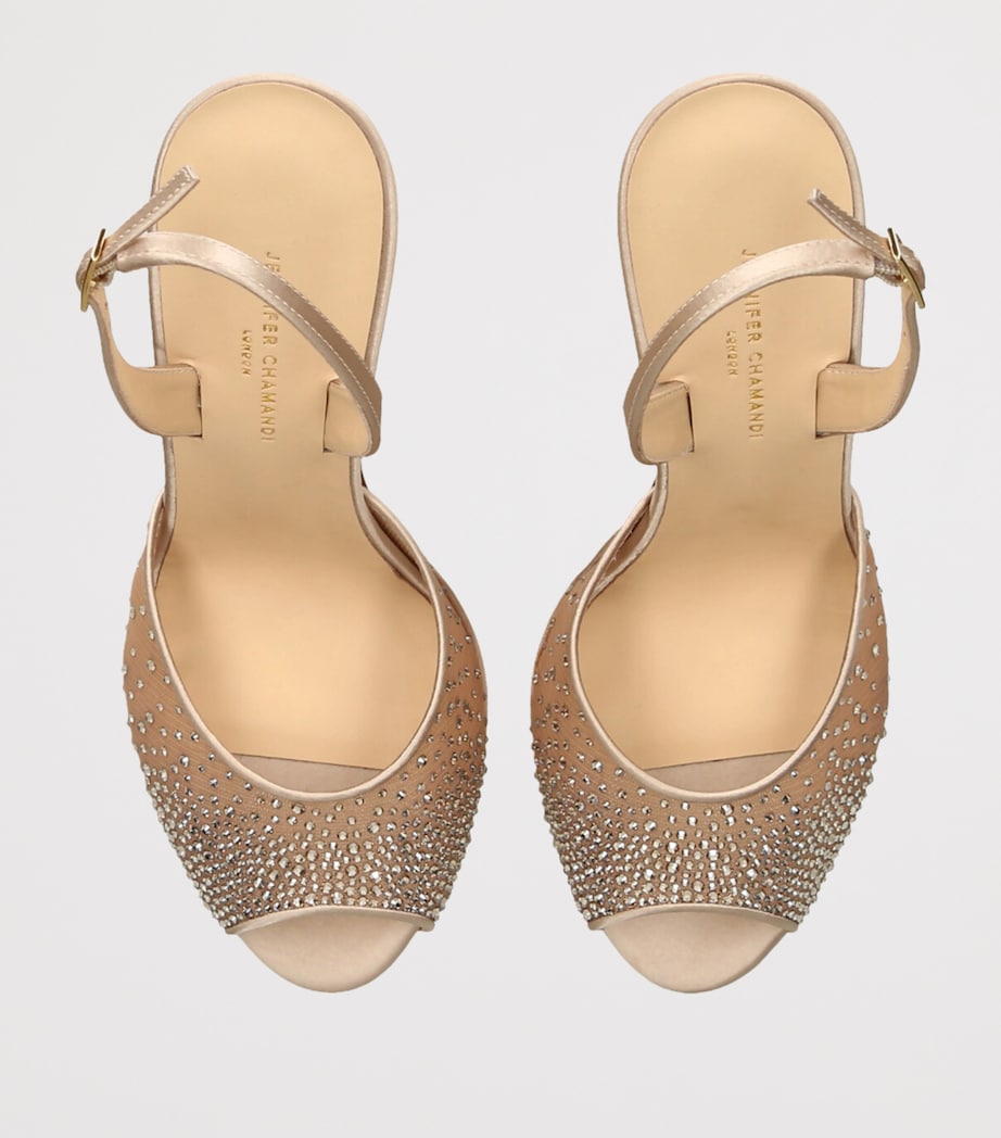 Embellished Antonio Slingback Sandals 130 CHAMPAGNE Image 4