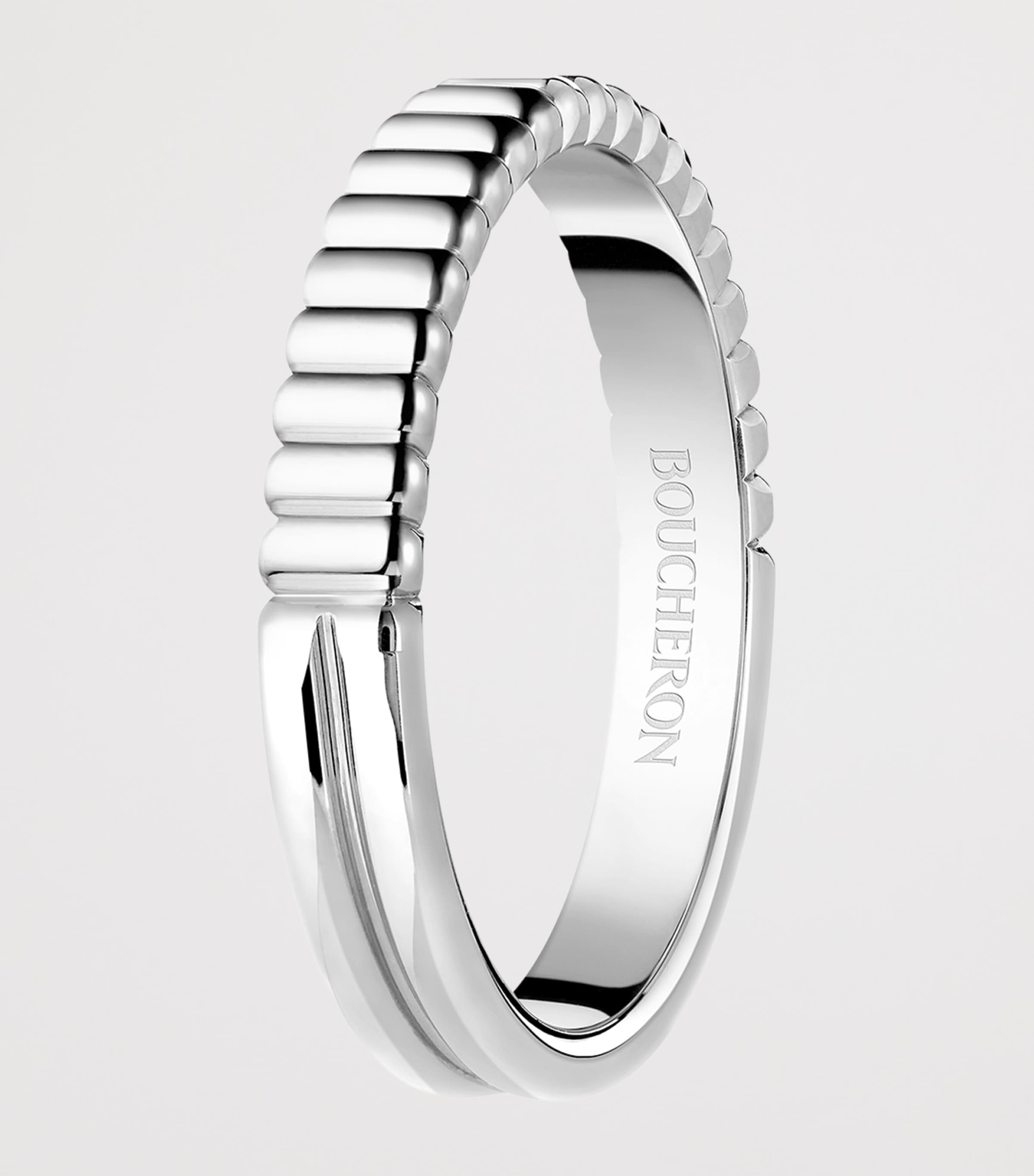 Boucheron Platinum Quatre Radiant Edition Wedding Band White Gold Image 2