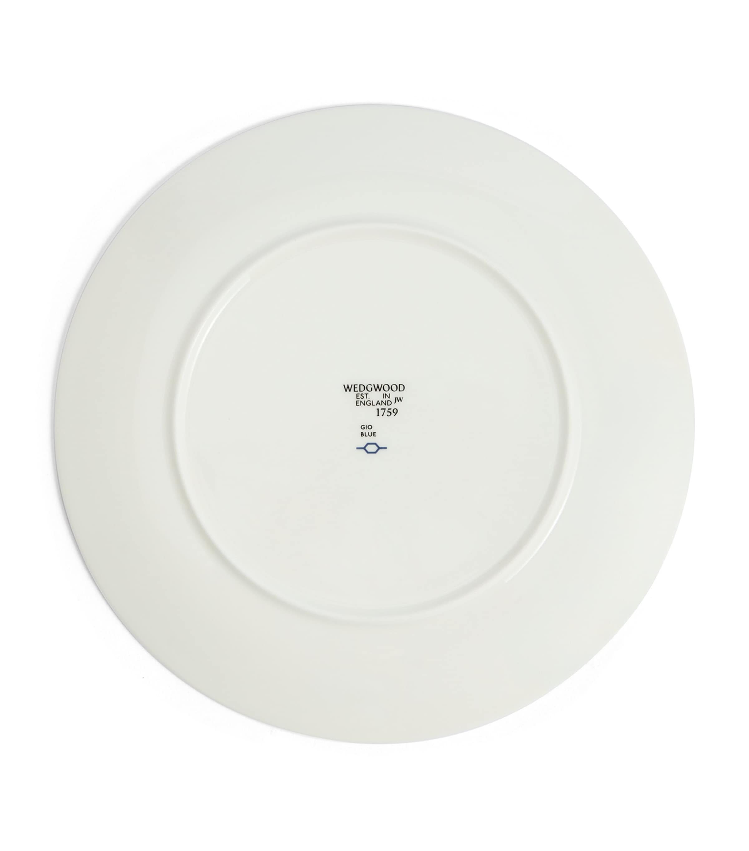 Bone China Gio Blue Plate (23cm) WHITE Image 5