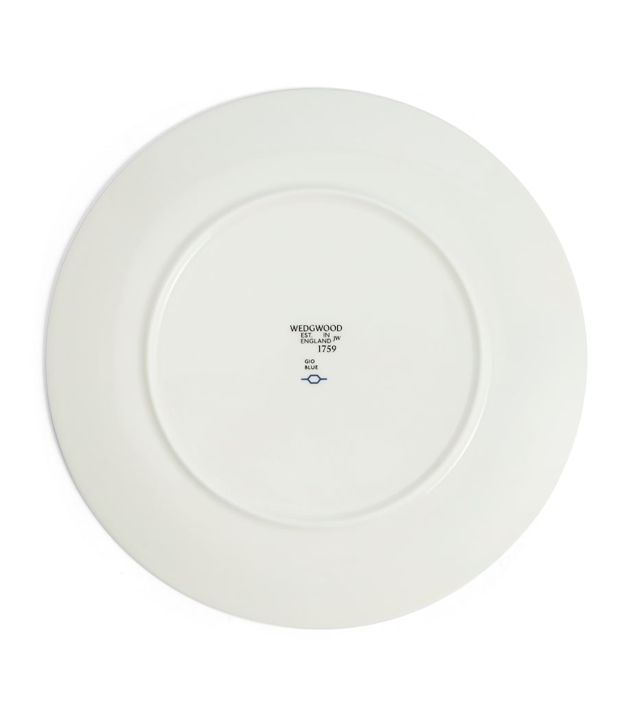 Bone China Gio Blue Plate (23cm) WHITE Image 5