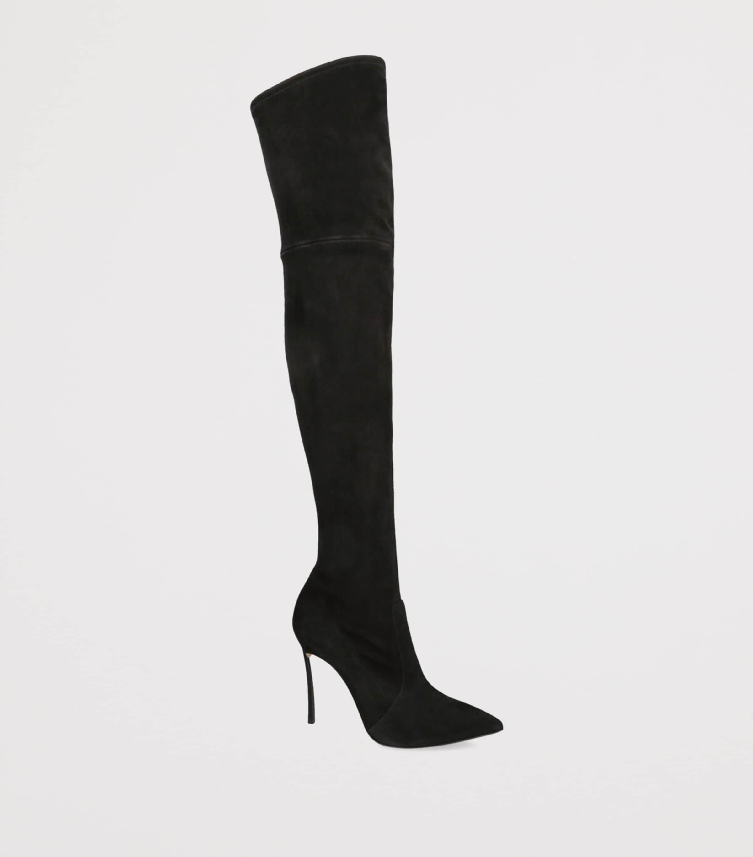 Suede Blade Over-The-Knee Boots 100 BLACK Image 3