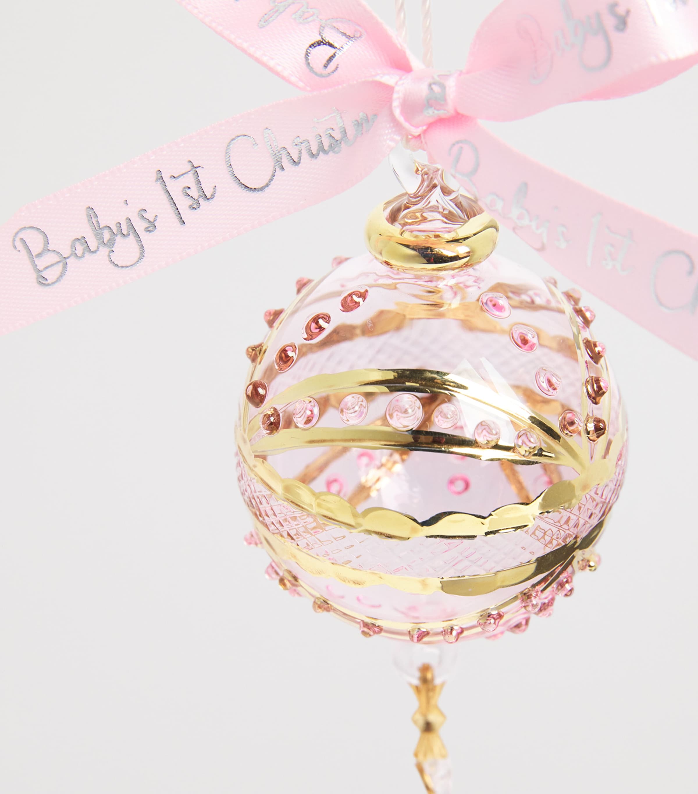 Baby Girl’s First Ornament PINK Image 3