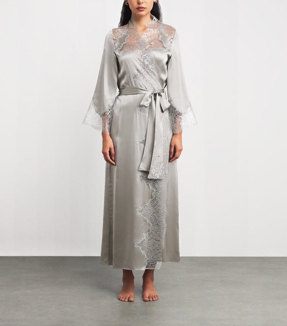 Silk Written In The Stars Long Robe SIREN SILVER Image 3