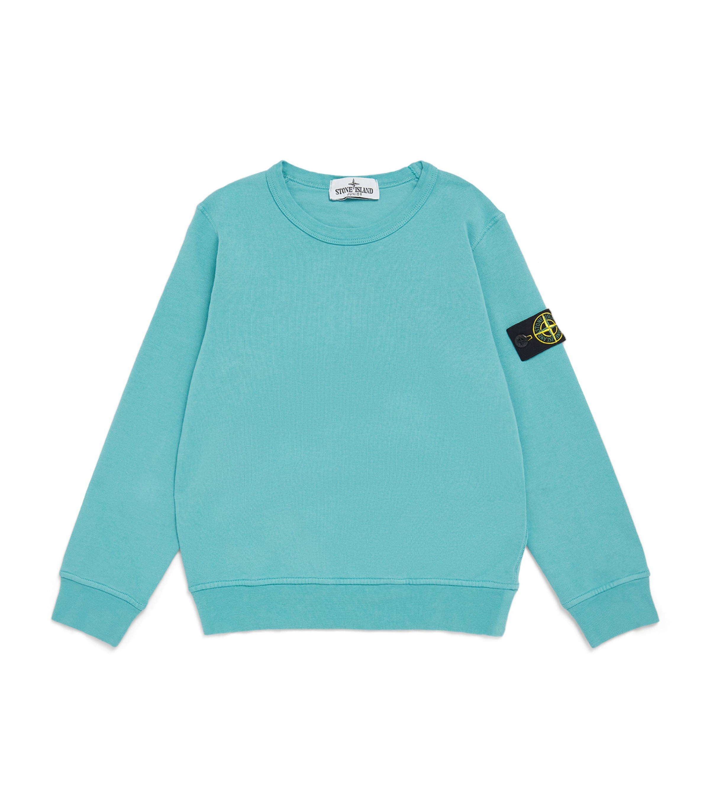Stone Island Sweater Junior Kids Color Turquoise In Blue