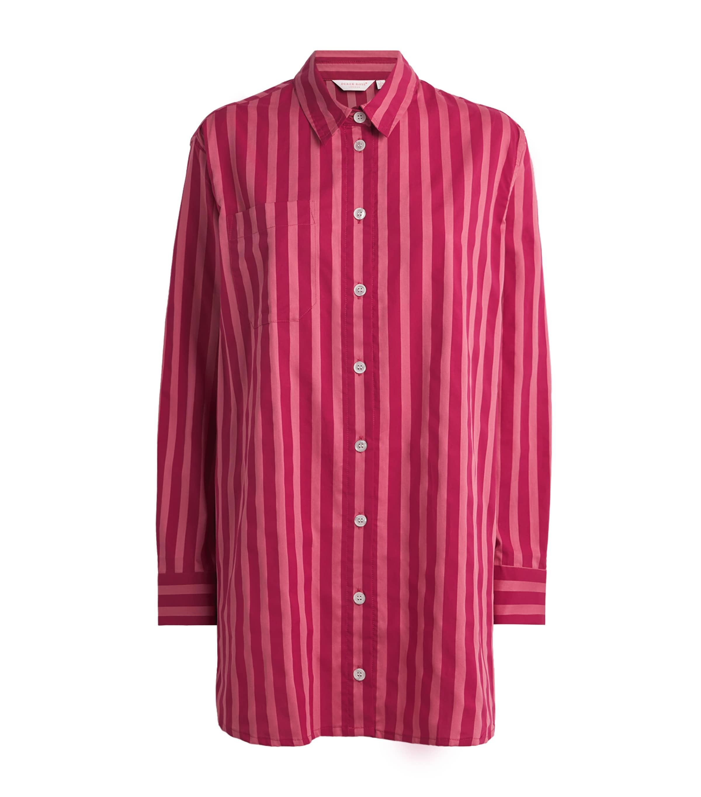 Derek Rose Cotton Stripe Nightshirt