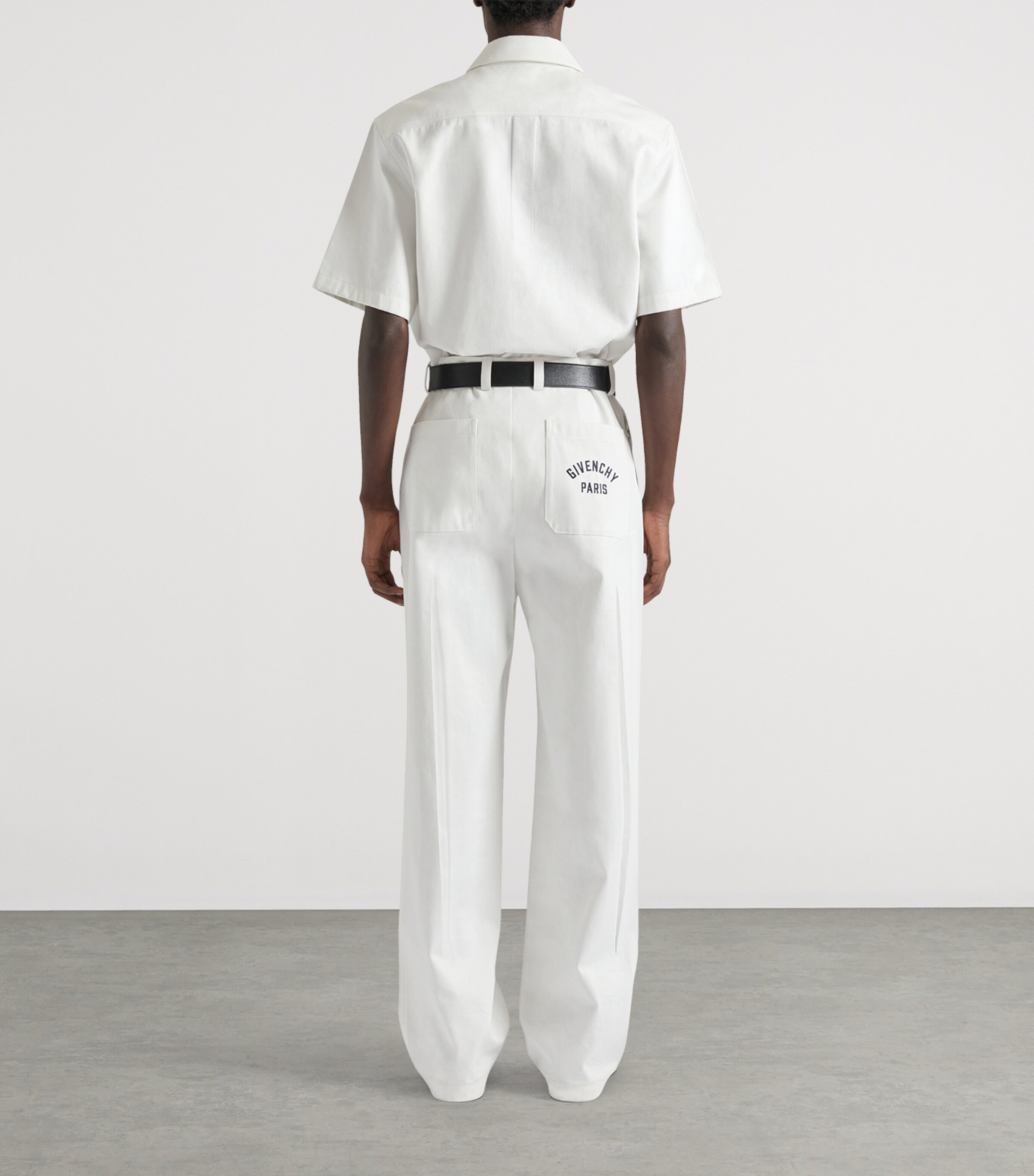 Cotton Logo Short-Sleeve Shirt IVORY Image 2