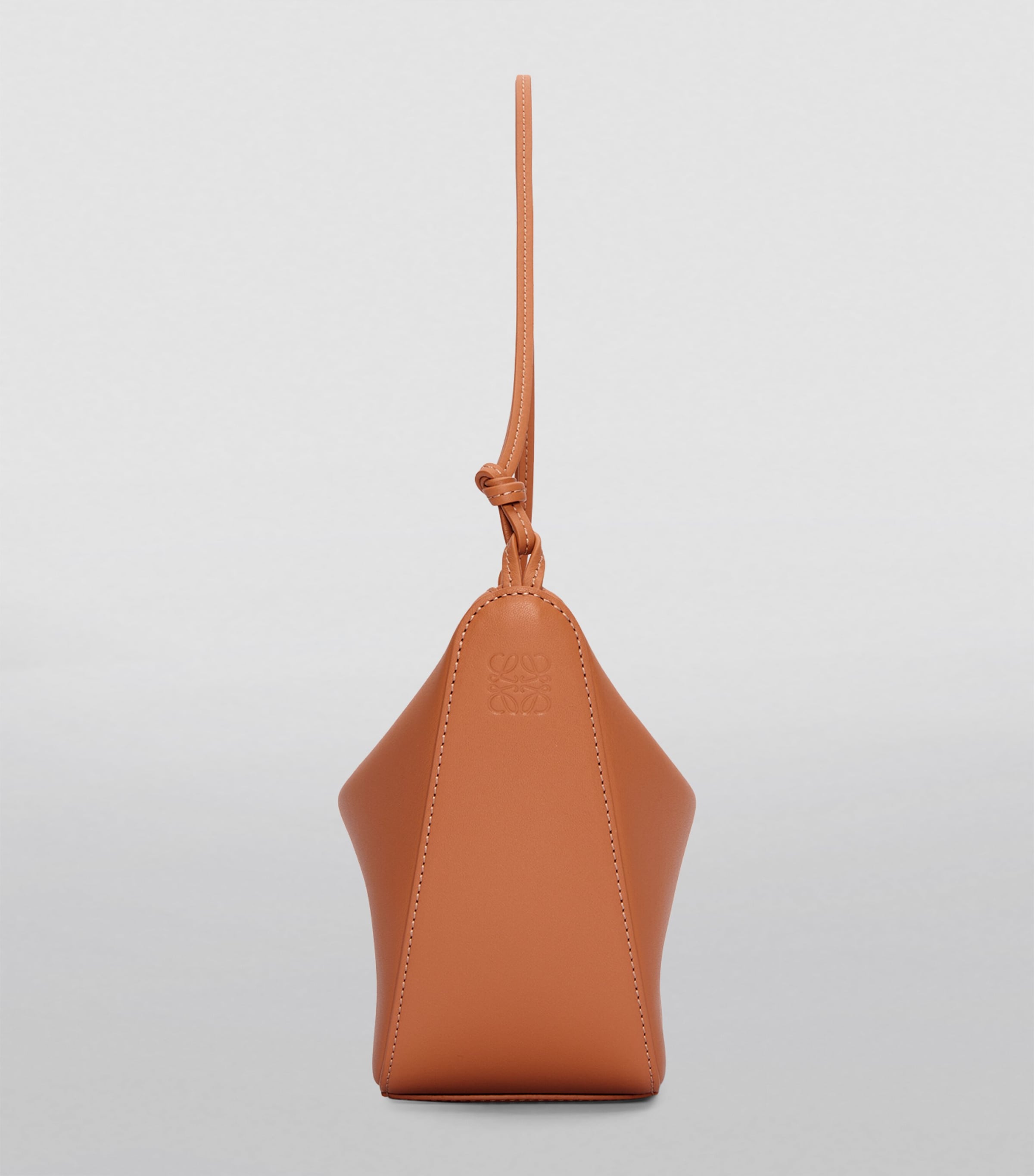 Mini Leather Hammock Shoulder Bag TAN Image 4
