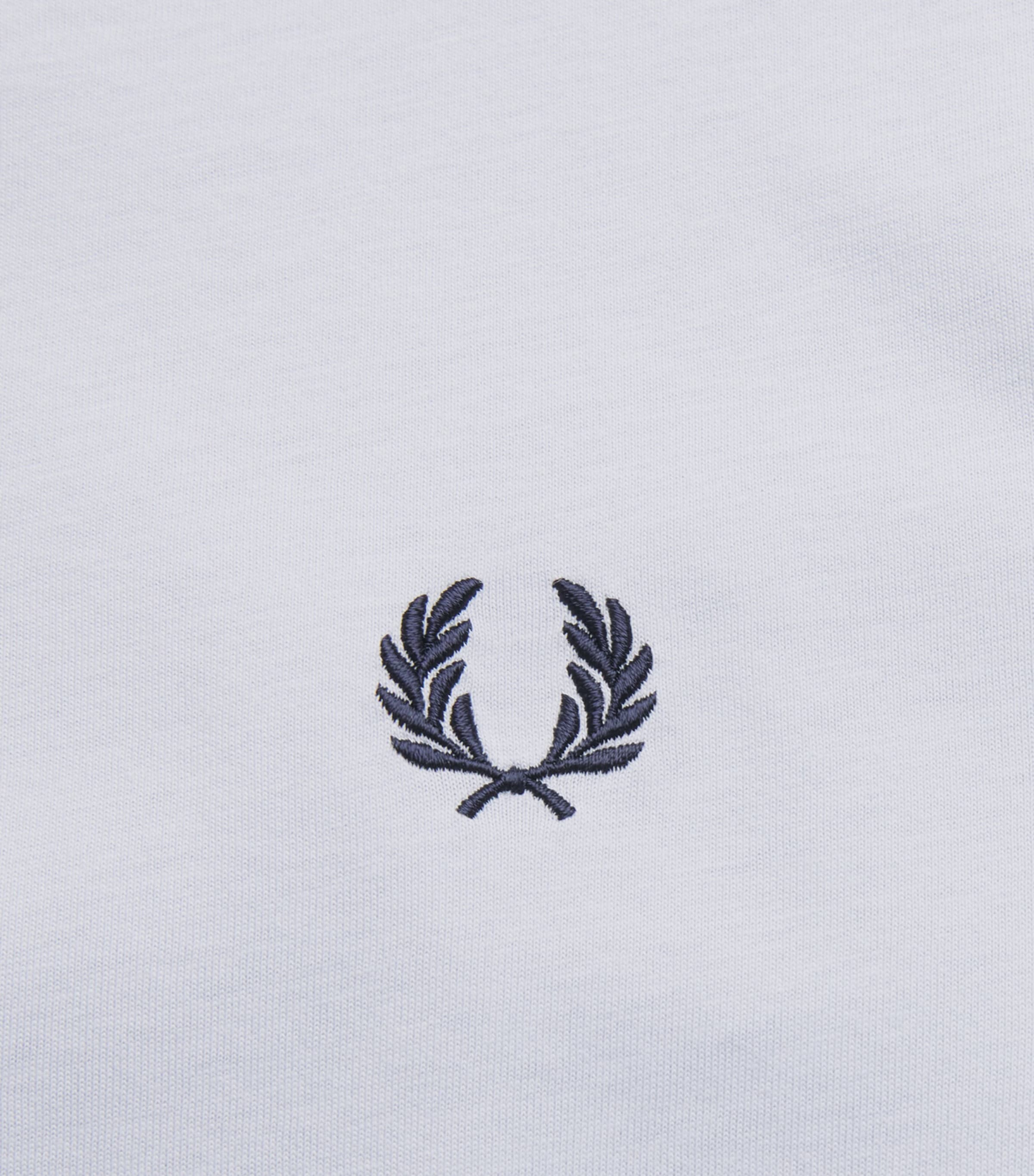 Fred Perry Mens Cotton Tape Ringer T-Shirt Dusky Blue Image 6