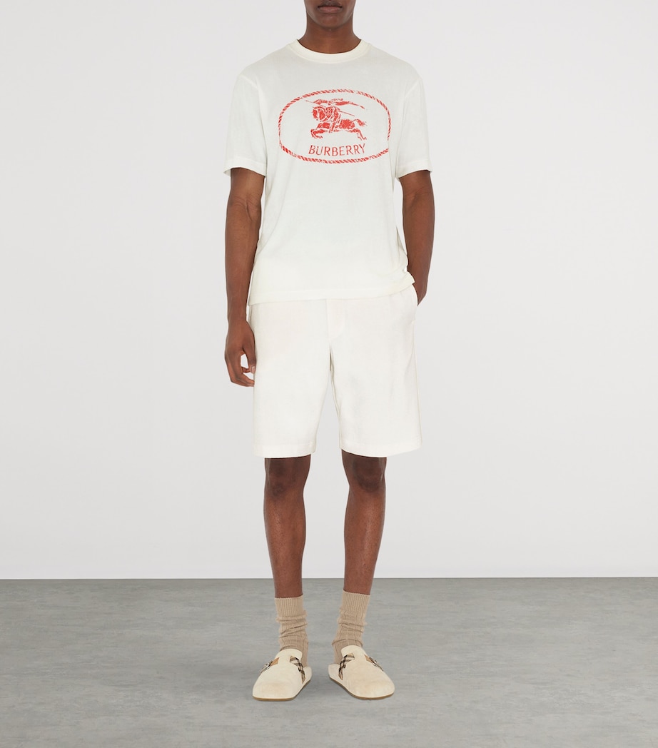 Towelling EKD Stamp T-Shirt CHALK Image 2