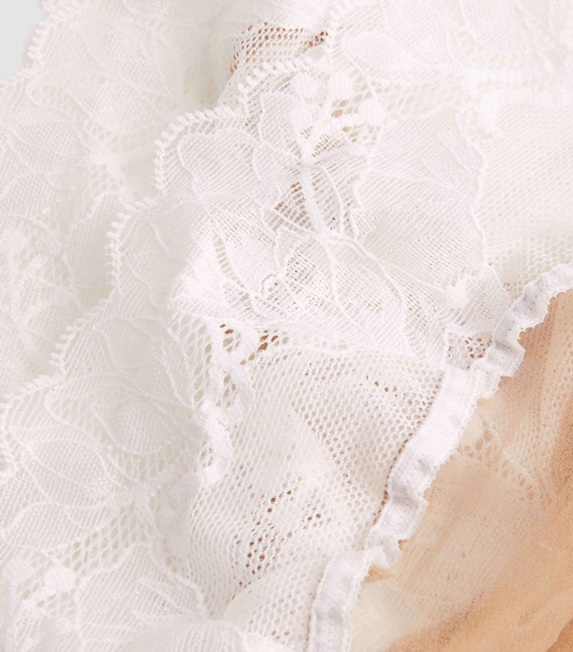 Nude 8 Lace Stay-Up Stockings 4788 FAIRLY LGHT WHT Image 4