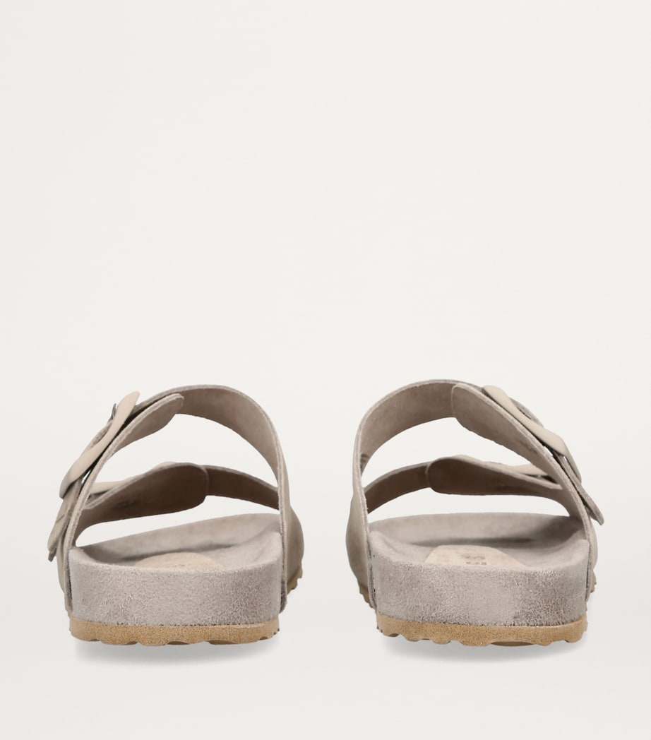 Suede Hamptons Sandals TAUPE Image 2