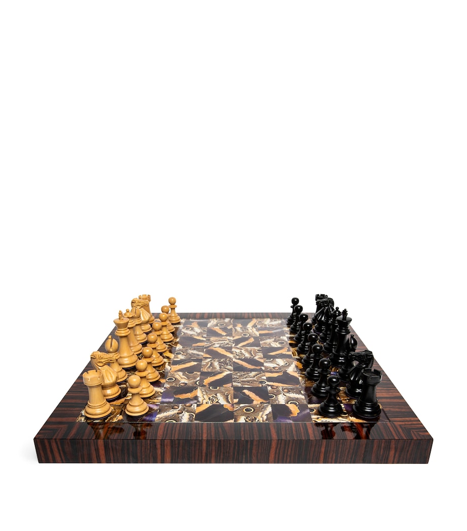 x KHAMAMA Noctua Chess Set BROWN Image 1