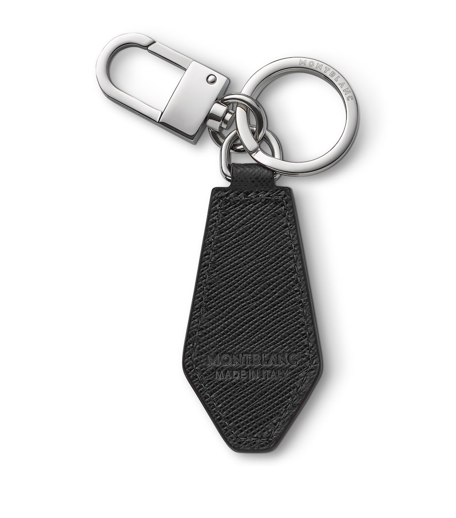 Leather Sartorial Key Fob BLACK Image 2