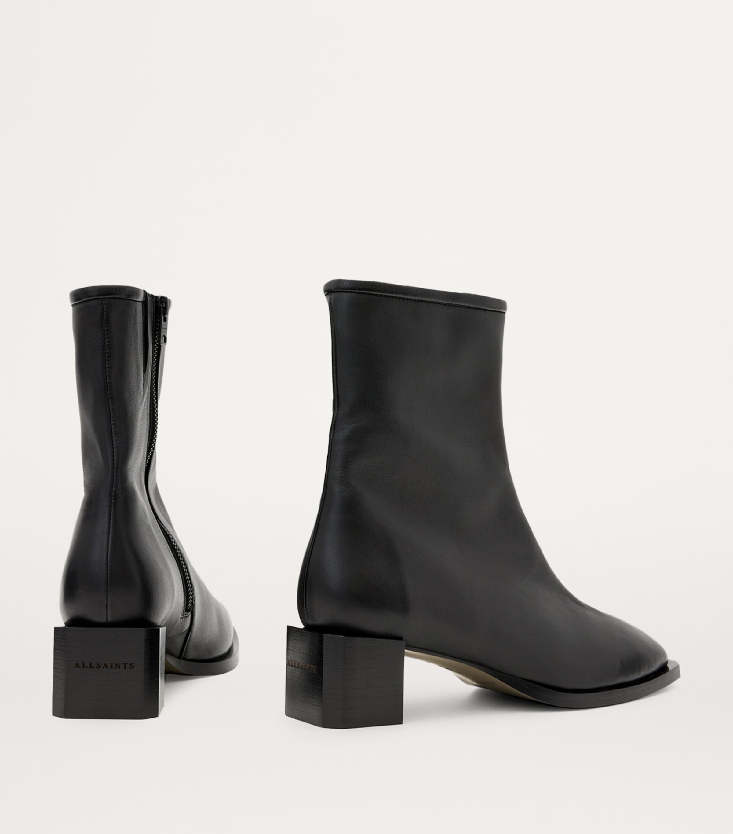 Leather Avril Boots 53 BLACK Image 3