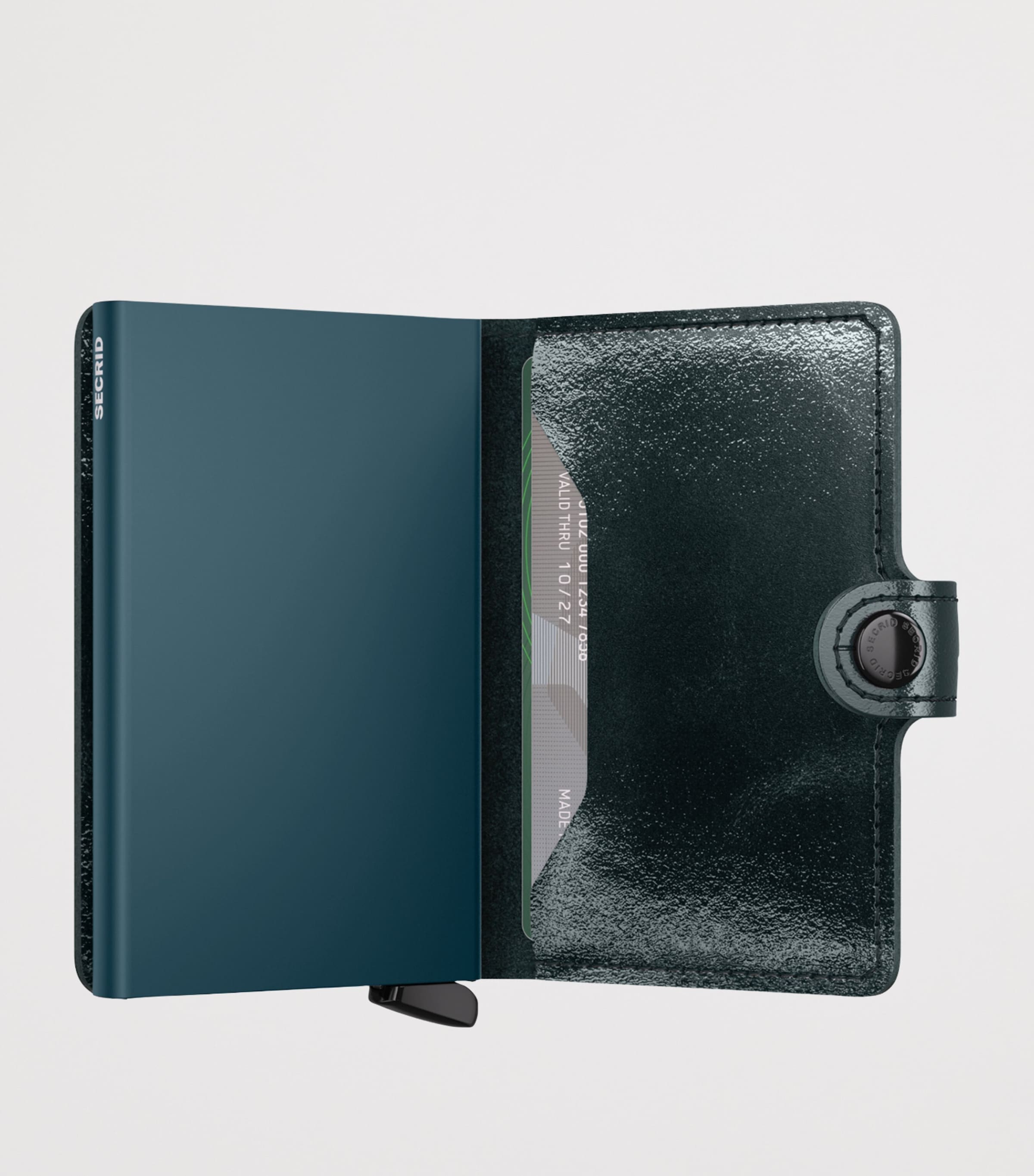 Leather Miniwallet BOTTLE GREEN Image 2