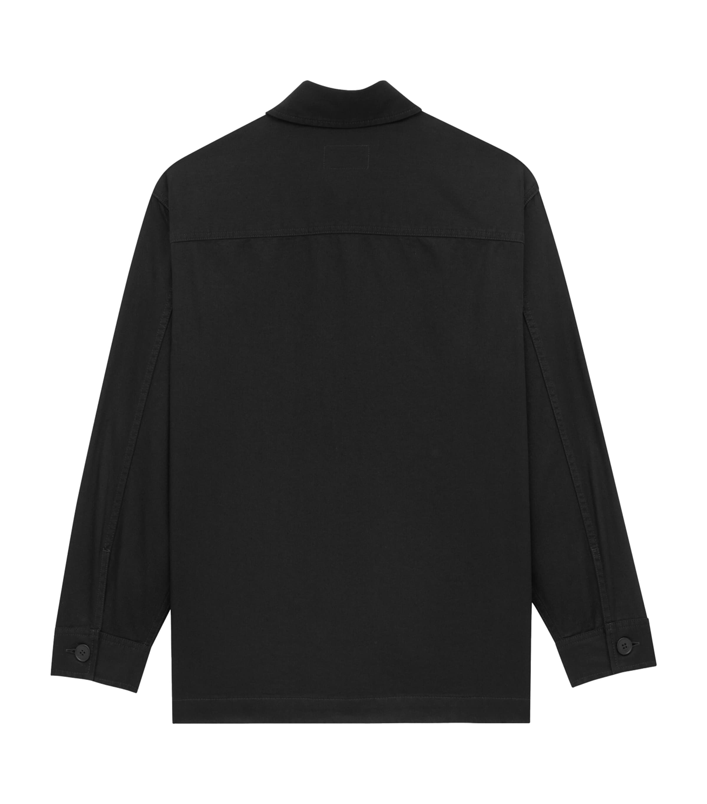 Saint Laurent Mens Cotton-Linen Cassandre Overshirt Image 3